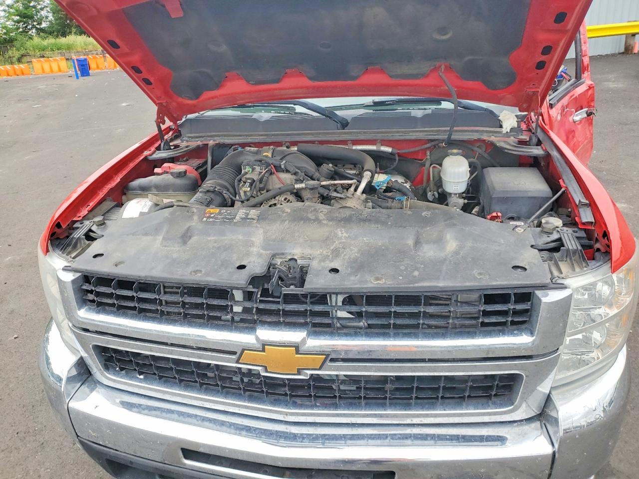 2007 Chevrolet Silverado K2500 Heavy Duty Red vin: 1GCHK23637F529586
