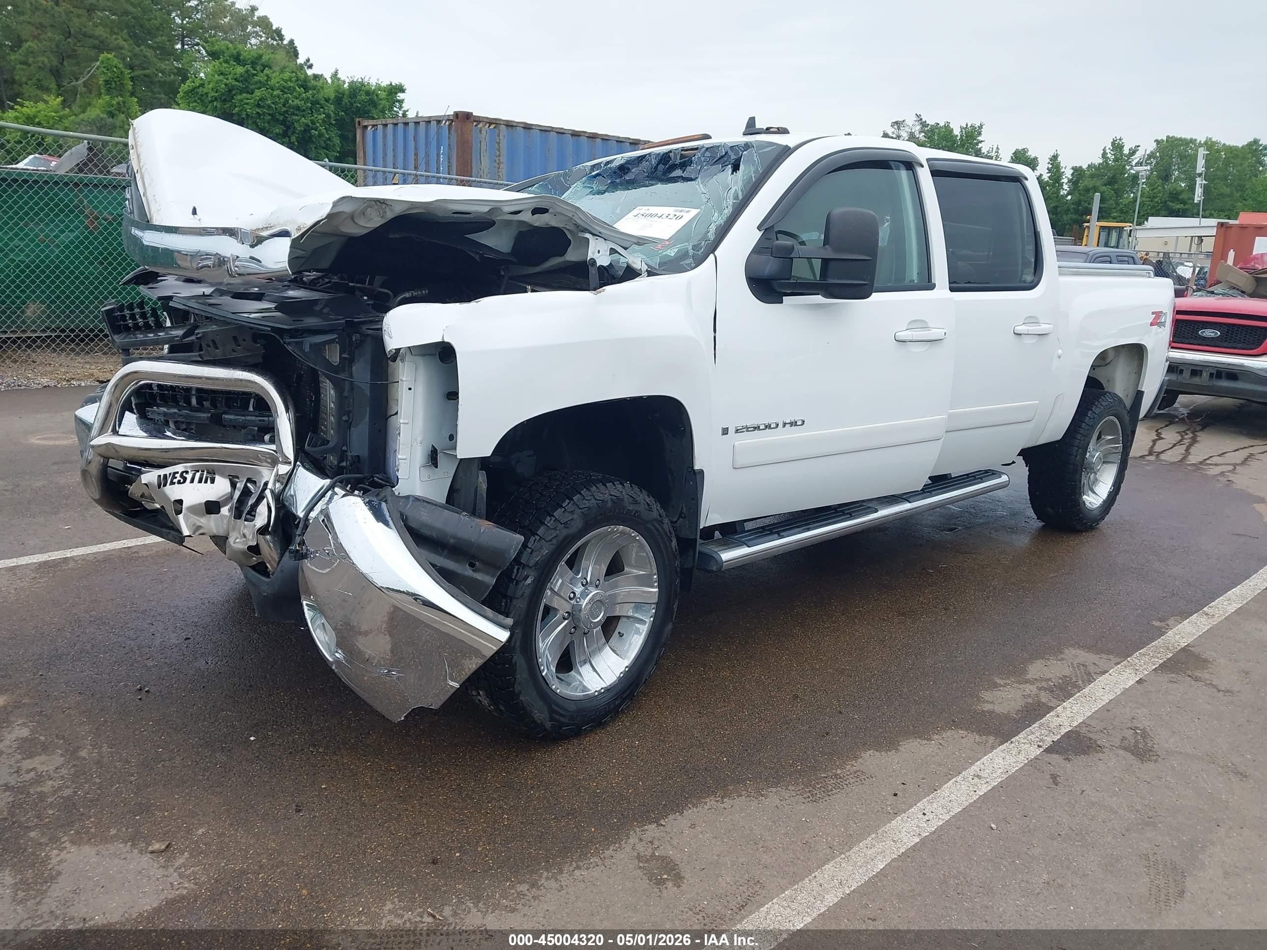 2008 Chevrolet Silverado 2500hd Ltz White vin: 1GCHK23638F210626
