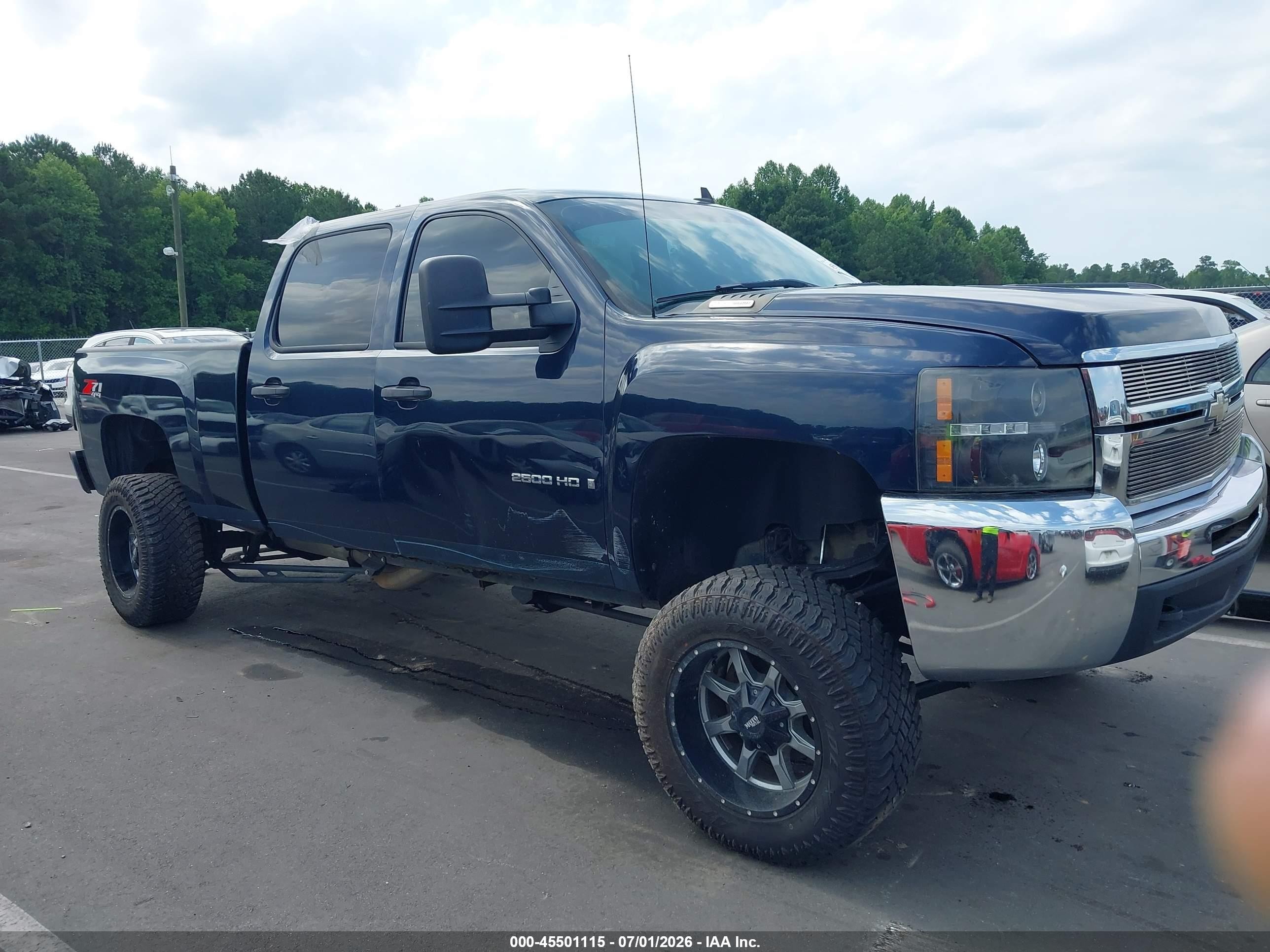 2008 Chevrolet Silverado 2500hd Lt1 Blue vin: 1GCHK23668F111816