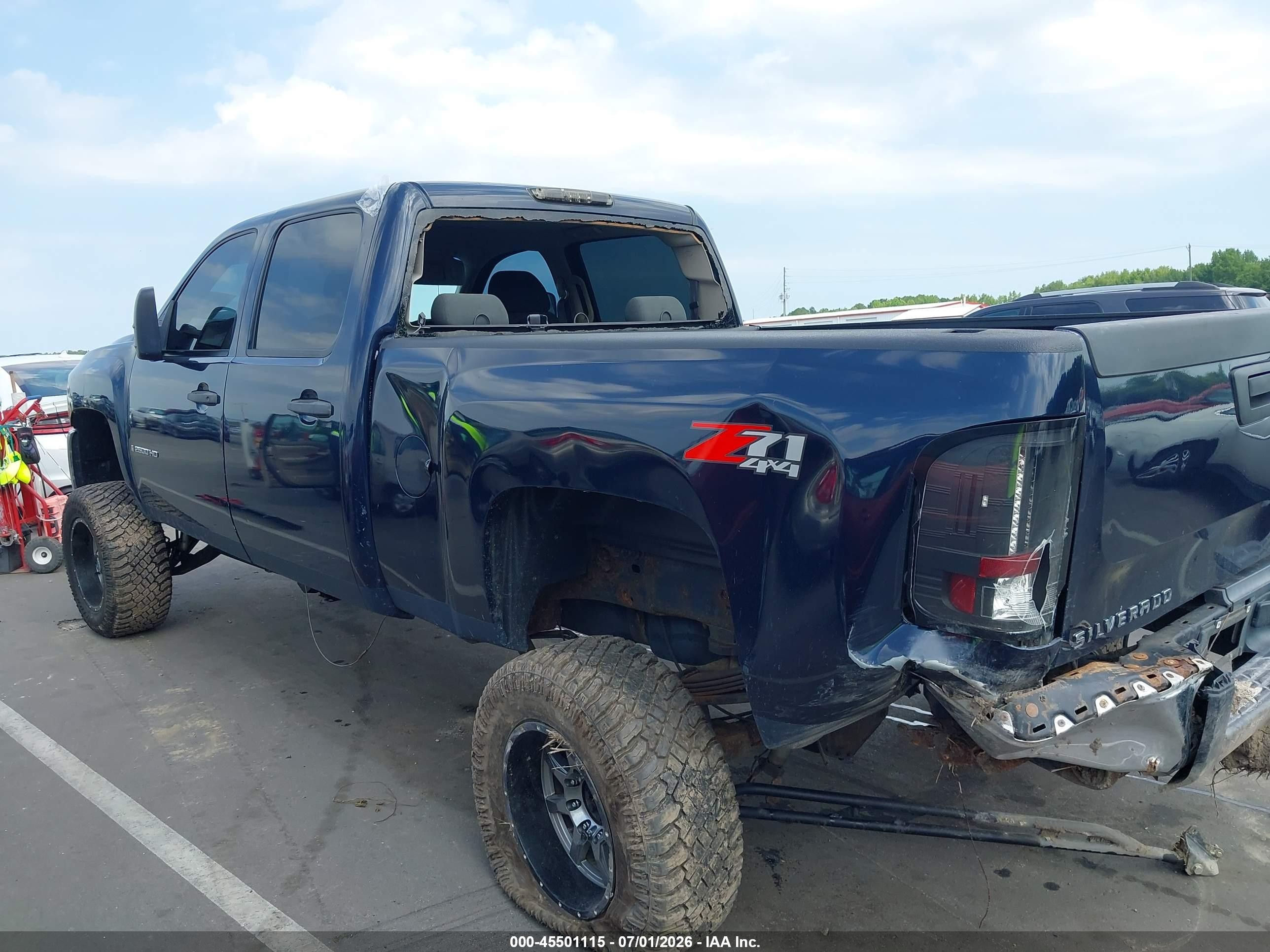 2008 Chevrolet Silverado 2500hd Lt1 Blue vin: 1GCHK23668F111816
