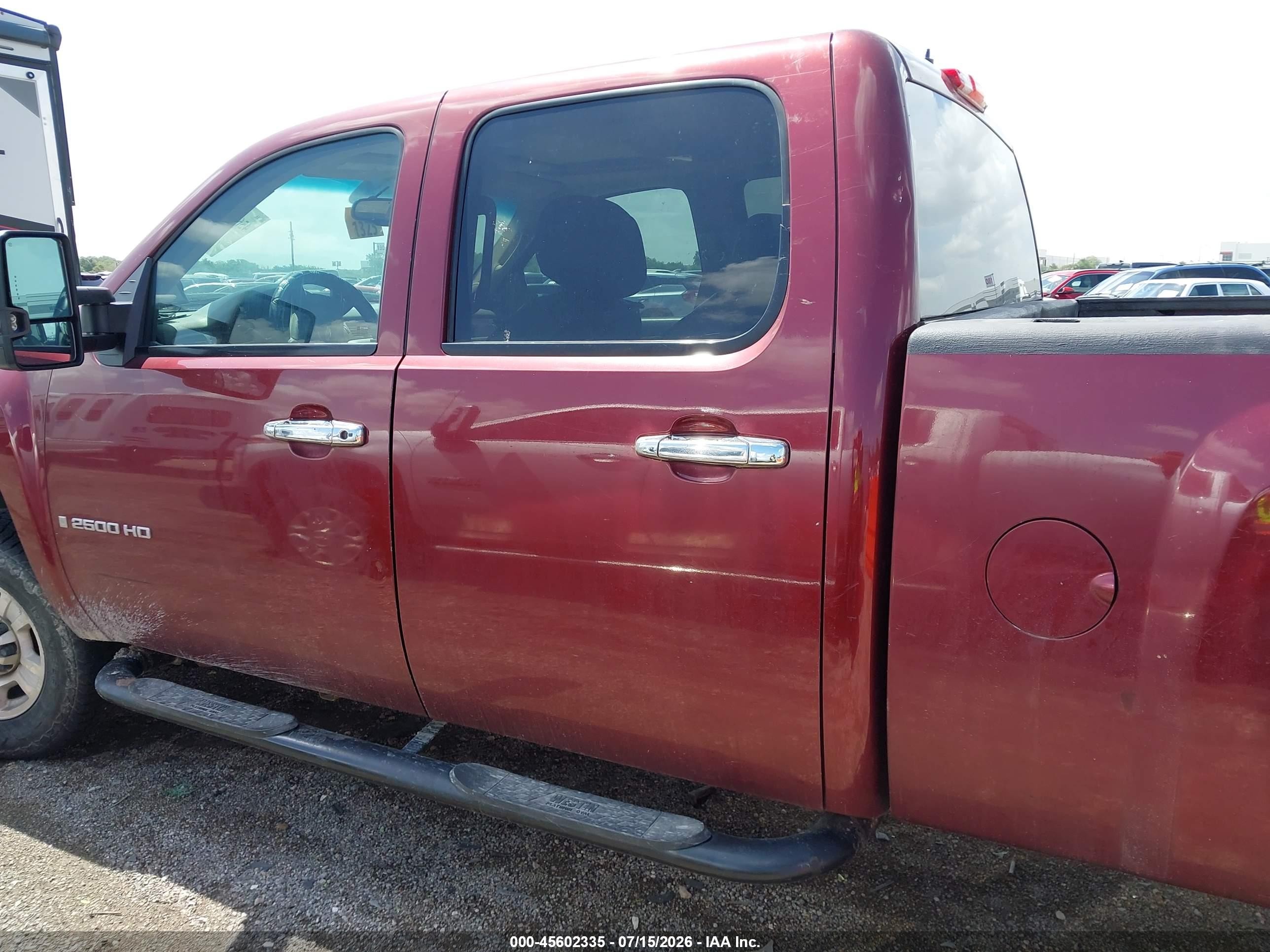 2008 Chevrolet Silverado 2500hd Ltz Maroon vin: 1GCHK23668F205114