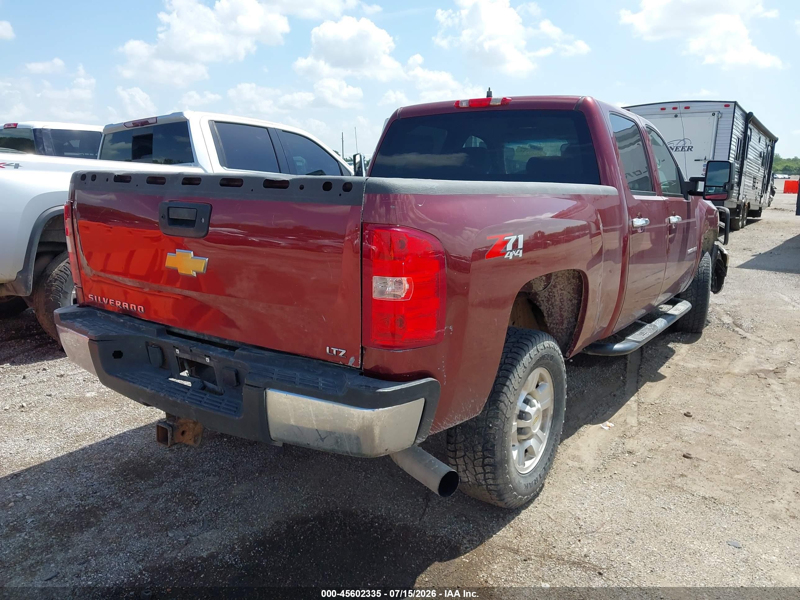 2008 Chevrolet Silverado 2500hd Ltz Maroon vin: 1GCHK23668F205114