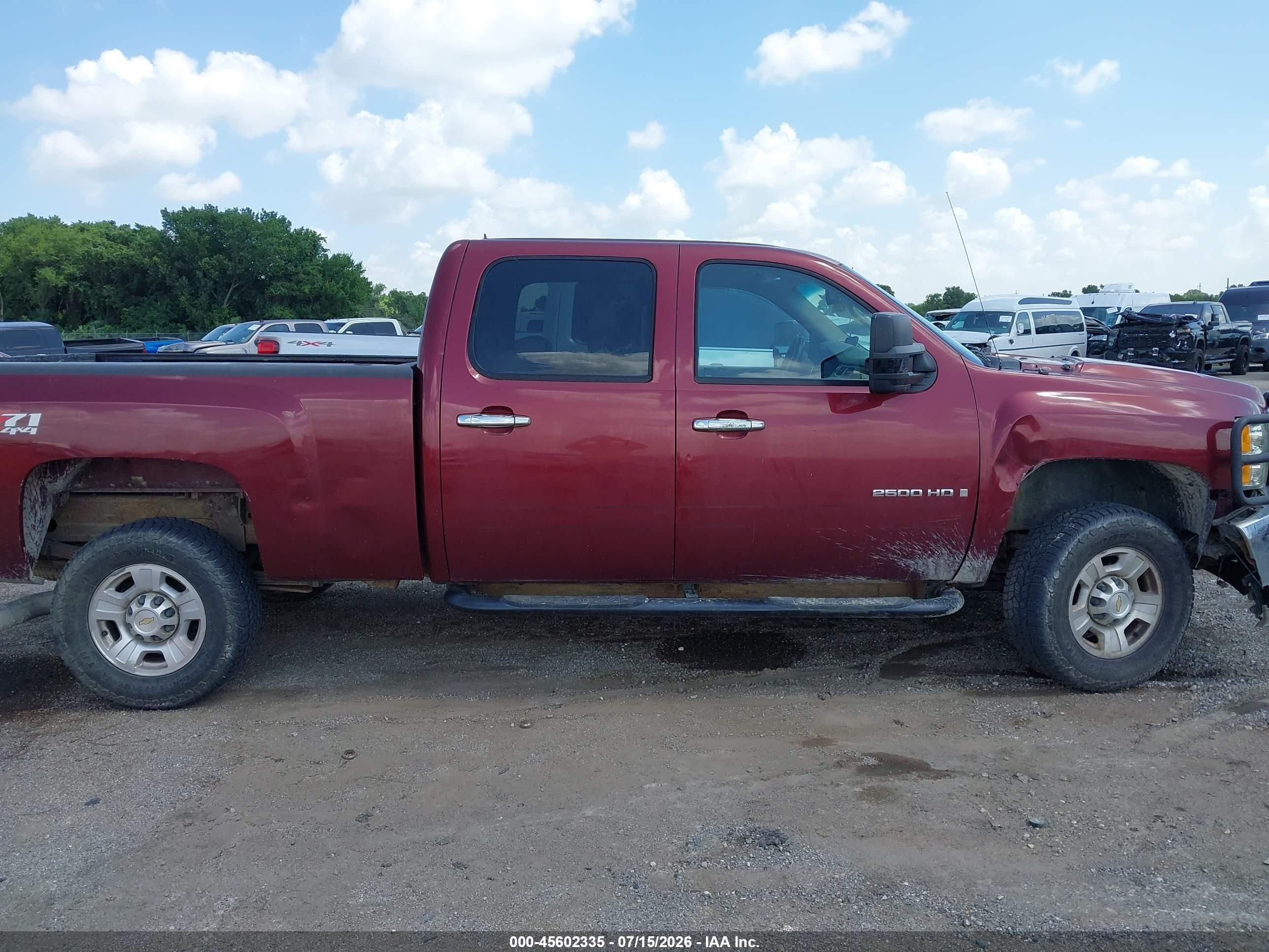 2008 Chevrolet Silverado 2500hd Ltz Maroon vin: 1GCHK23668F205114