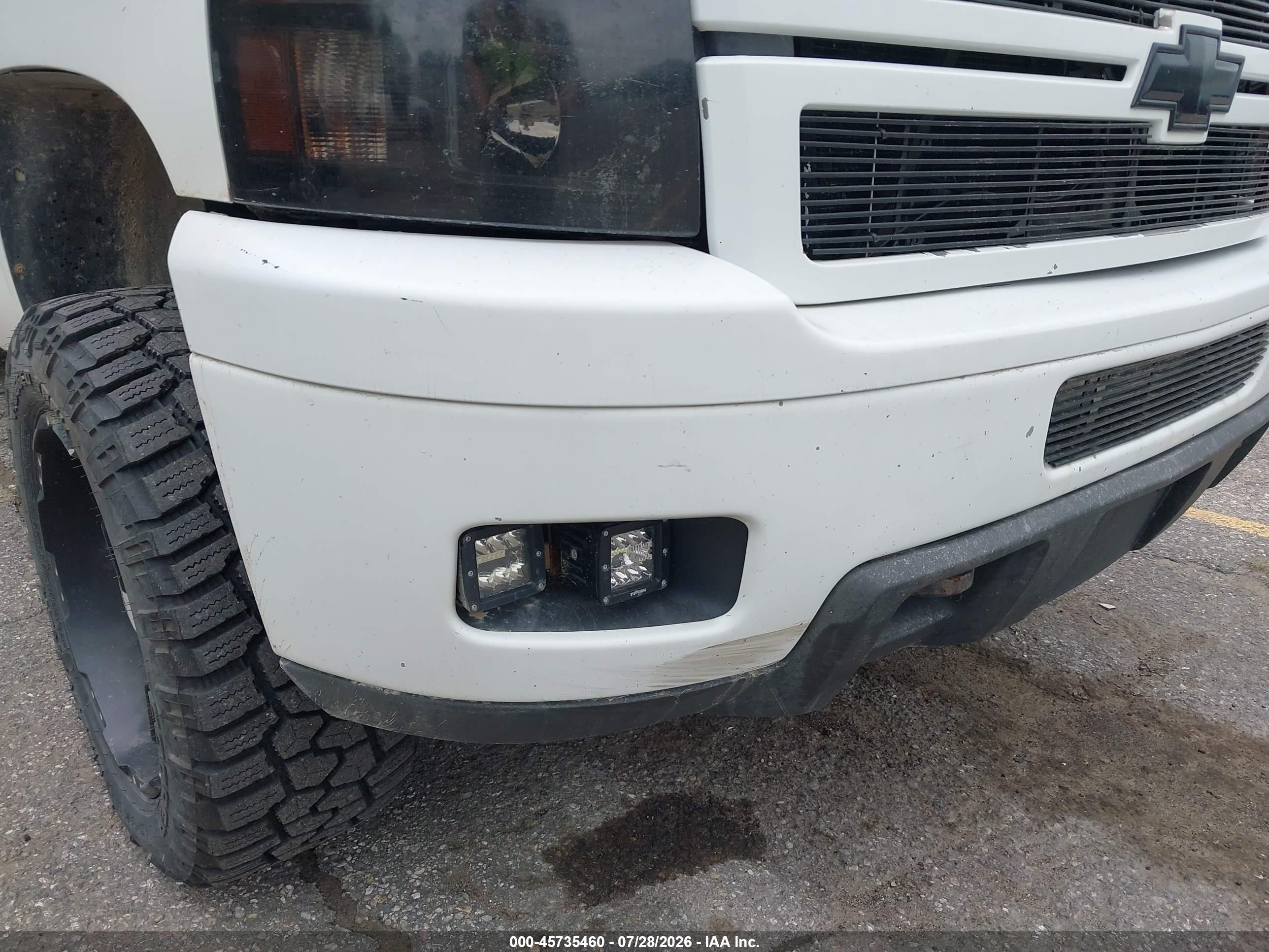 2007 Chevrolet Silverado 2500hd Ltz White vin: 1GCHK23677F560419