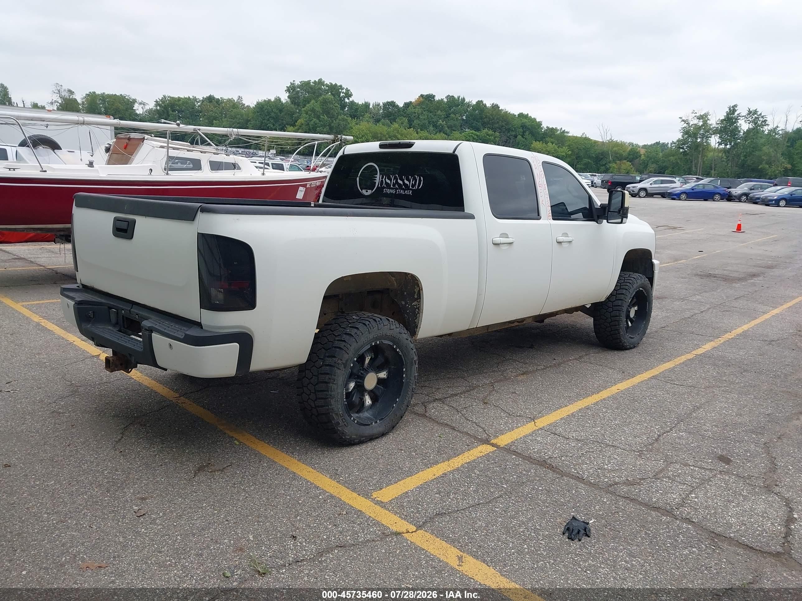 2007 Chevrolet Silverado 2500hd Ltz White vin: 1GCHK23677F560419