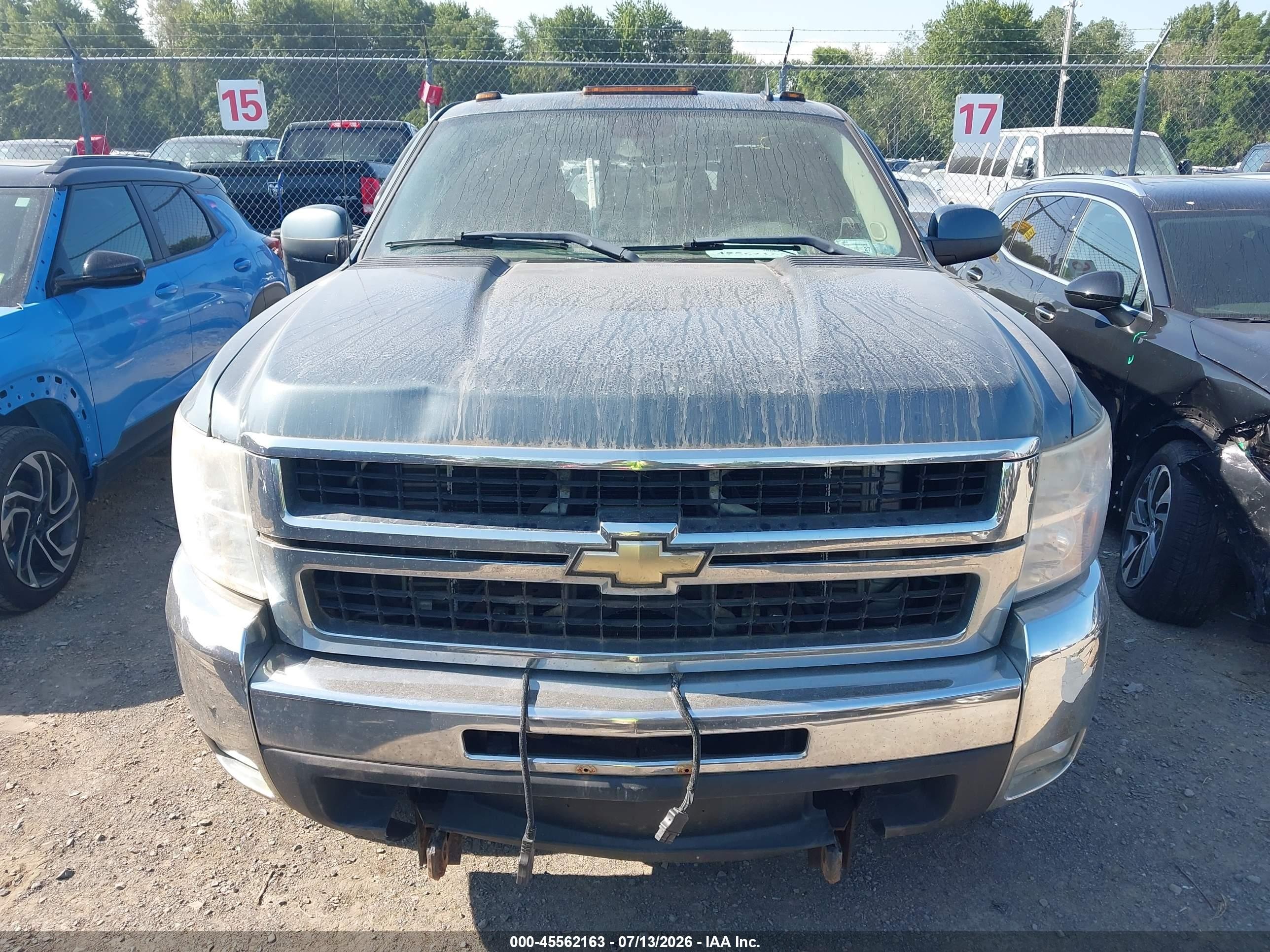 2008 Chevrolet Silverado 2500hd Ltz Blue vin: 1GCHK23698F111616