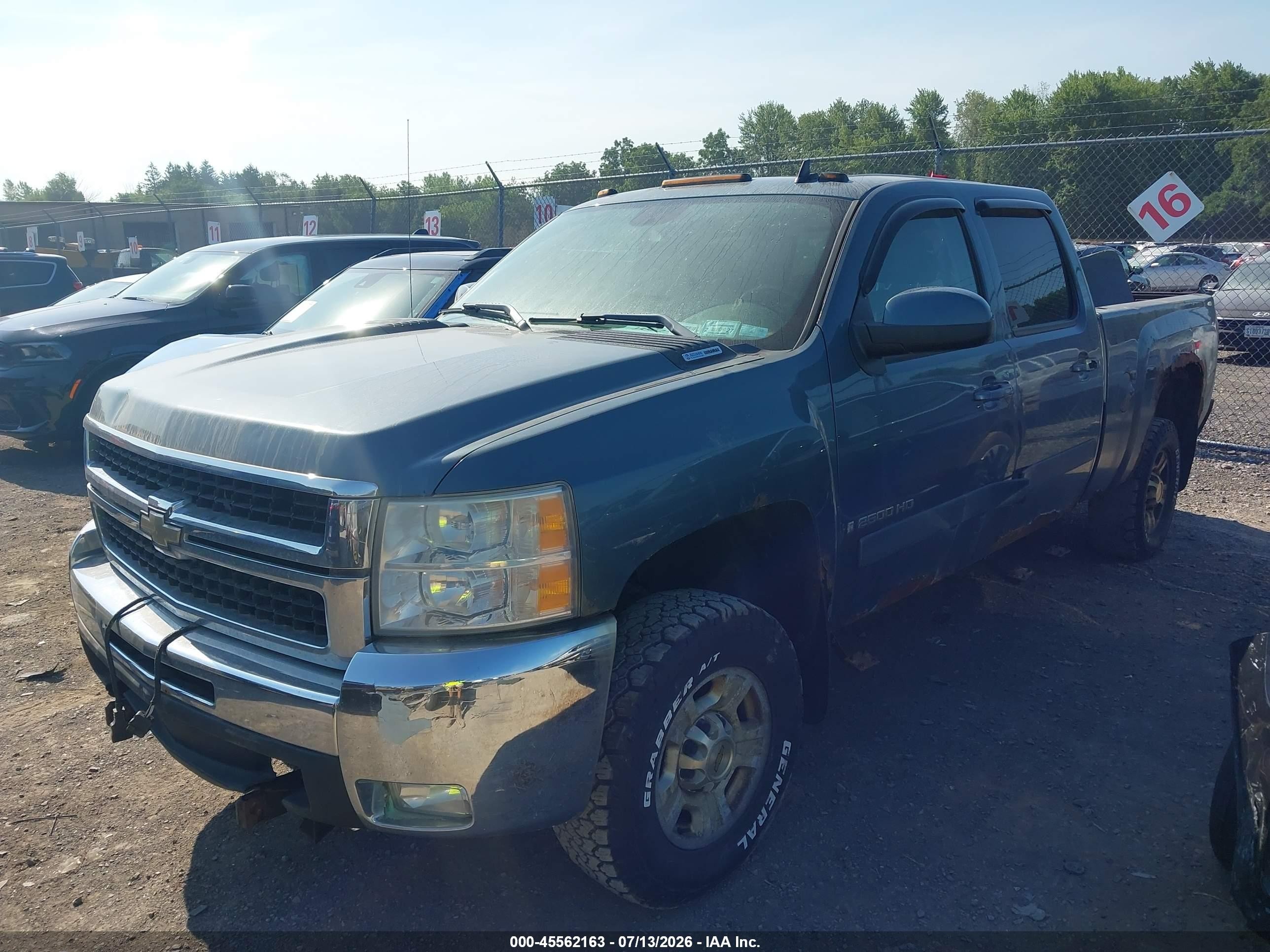 2008 Chevrolet Silverado 2500hd Ltz Blue vin: 1GCHK23698F111616