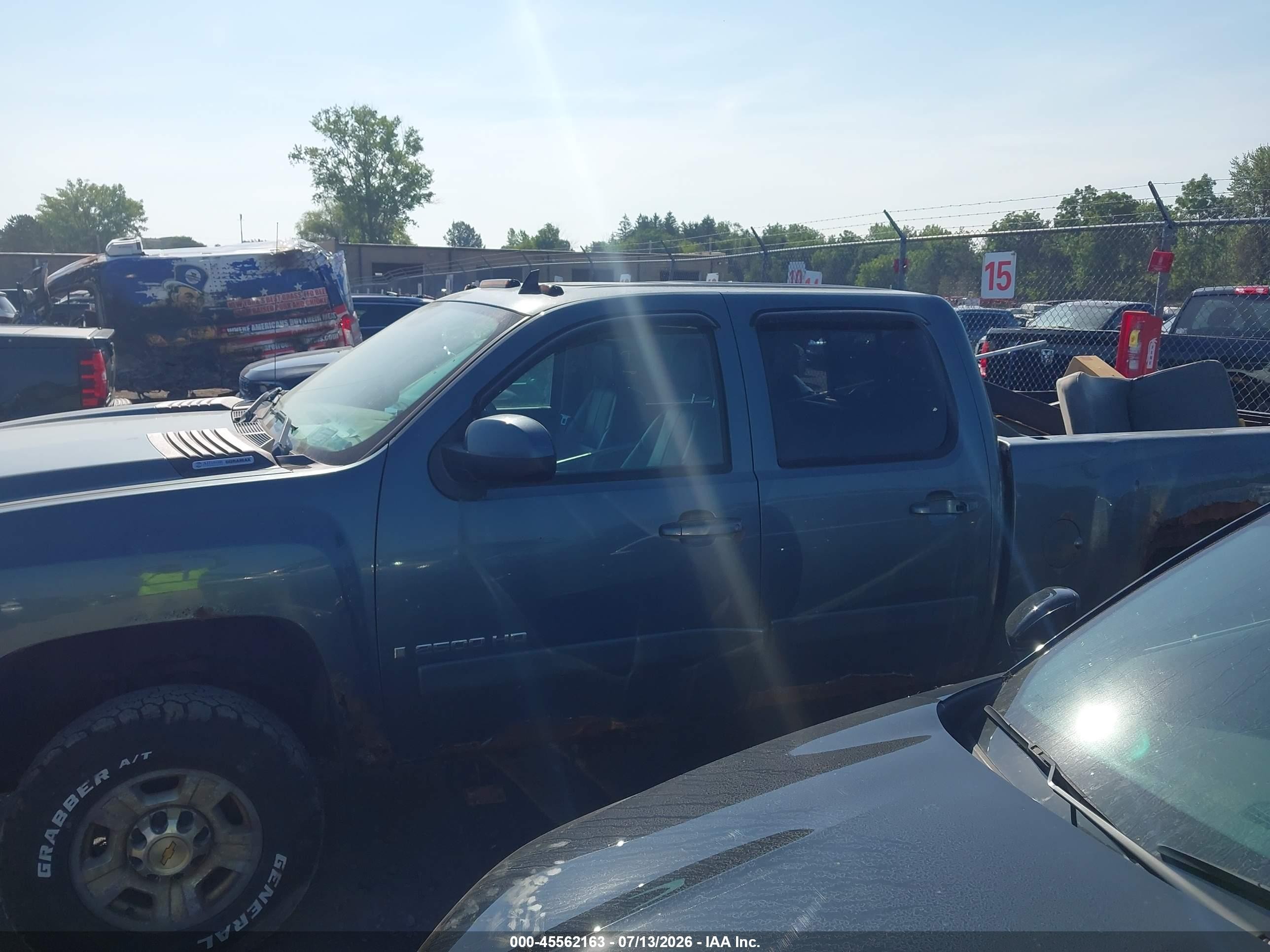 2008 Chevrolet Silverado 2500hd Ltz Blue vin: 1GCHK23698F111616