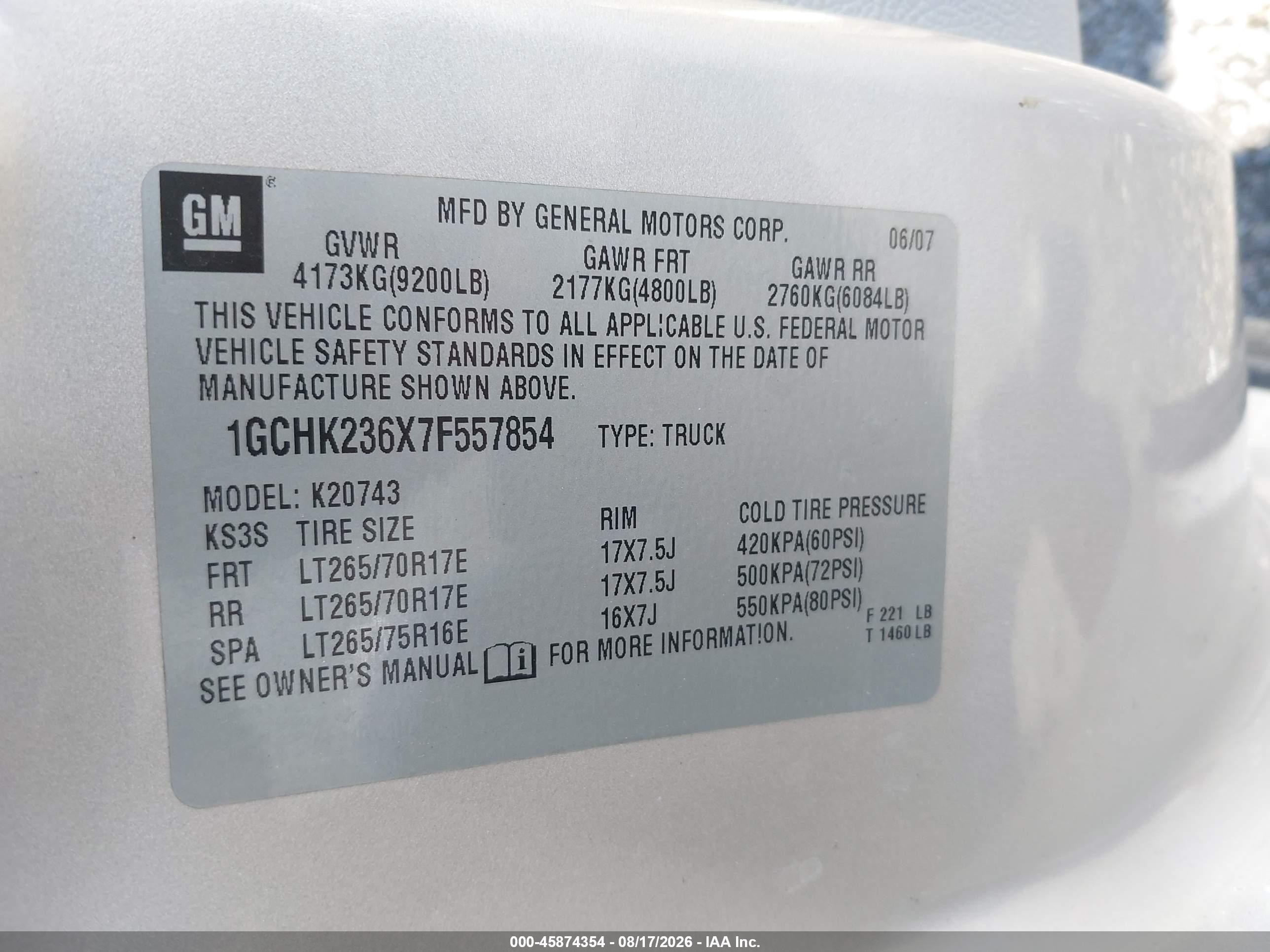 2007 Chevrolet Silverado 2500hd Ltz Gray vin: 1GCHK236X7F557854