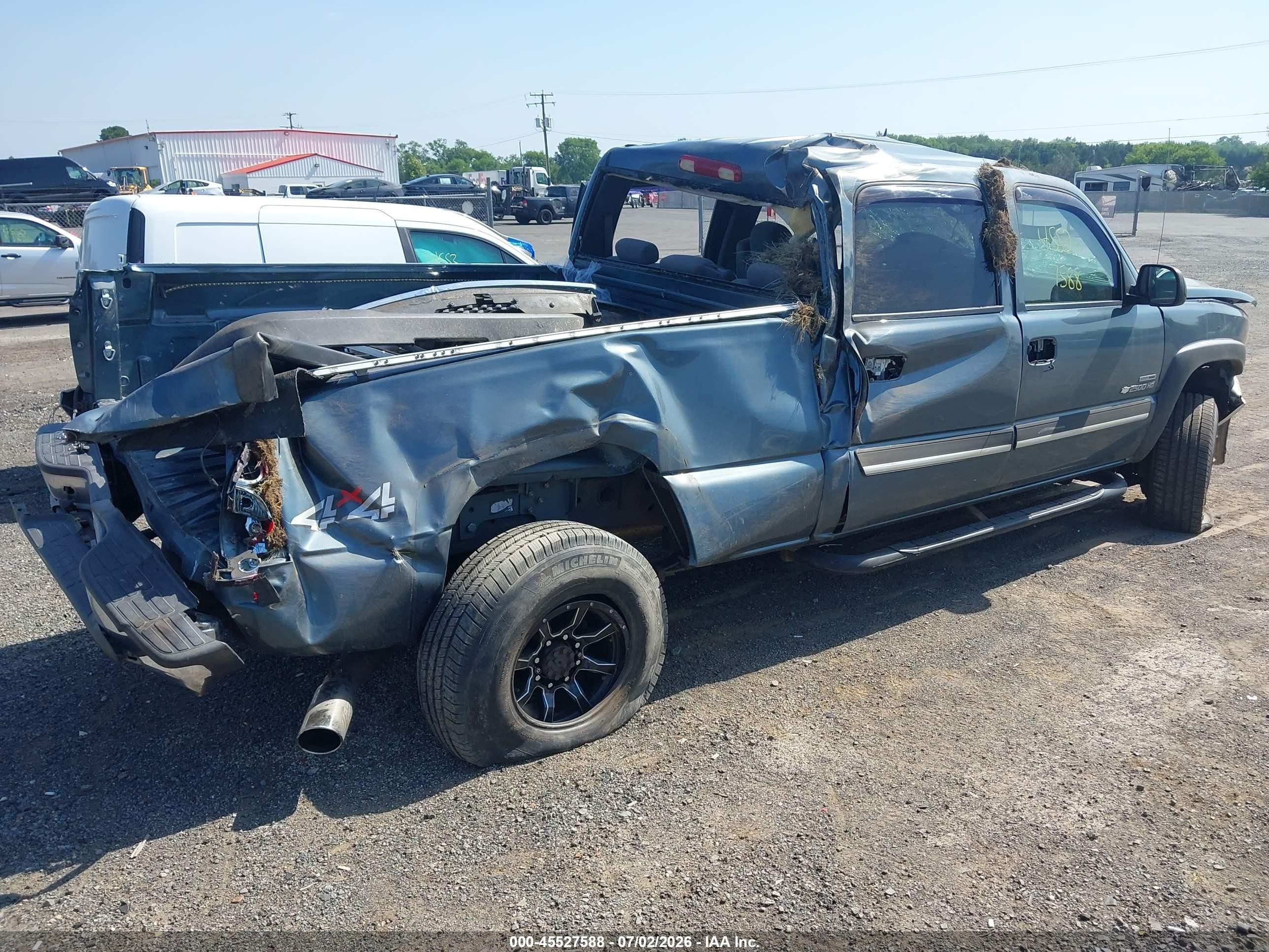 2006 Chevrolet Silverado 2500hd Lt2 Gray vin: 1GCHK23D06F230781