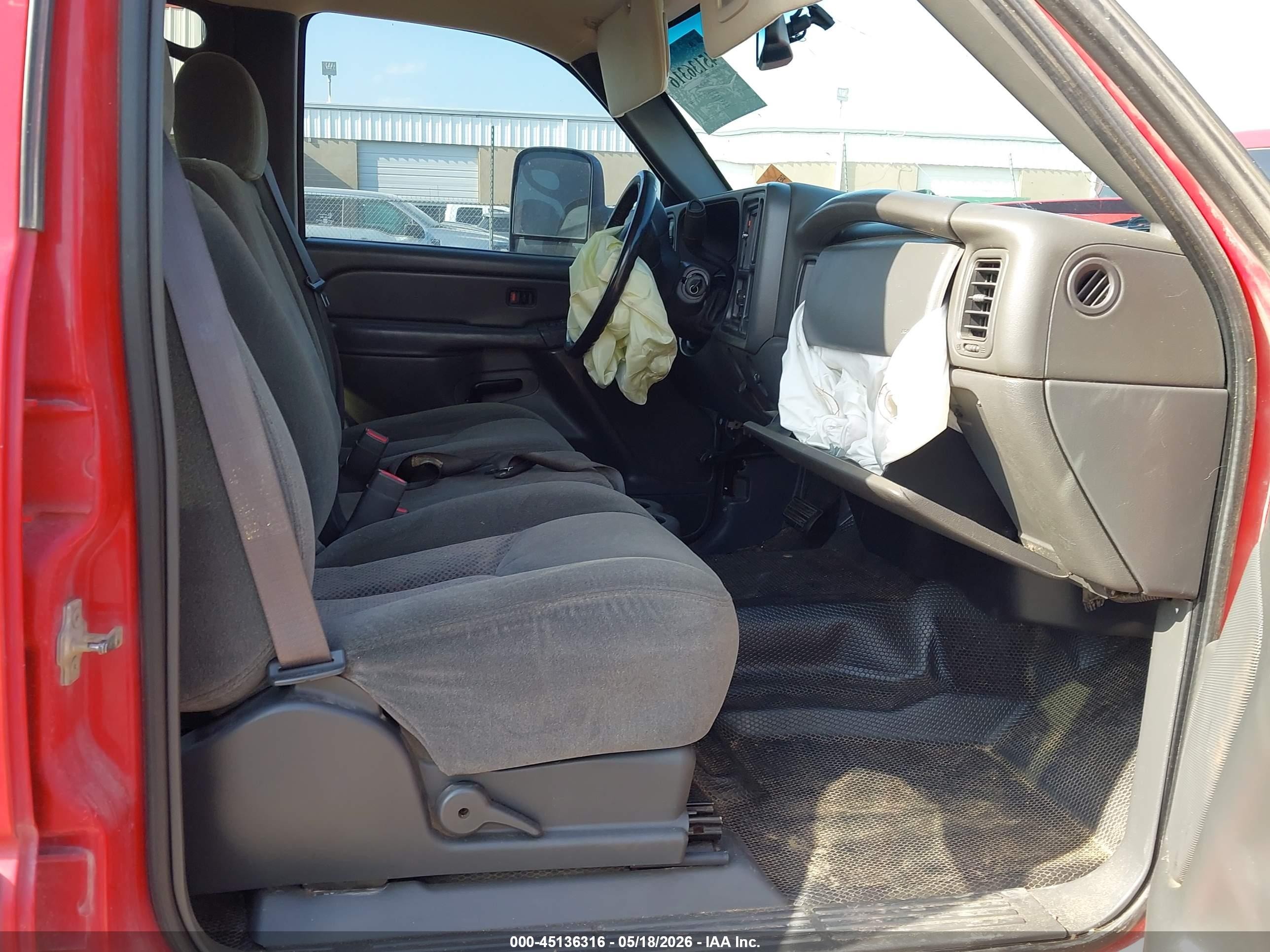 2007 Chevrolet Silverado 2500hd Classic Lt1 Red vin: 1GCHK23D27F141490