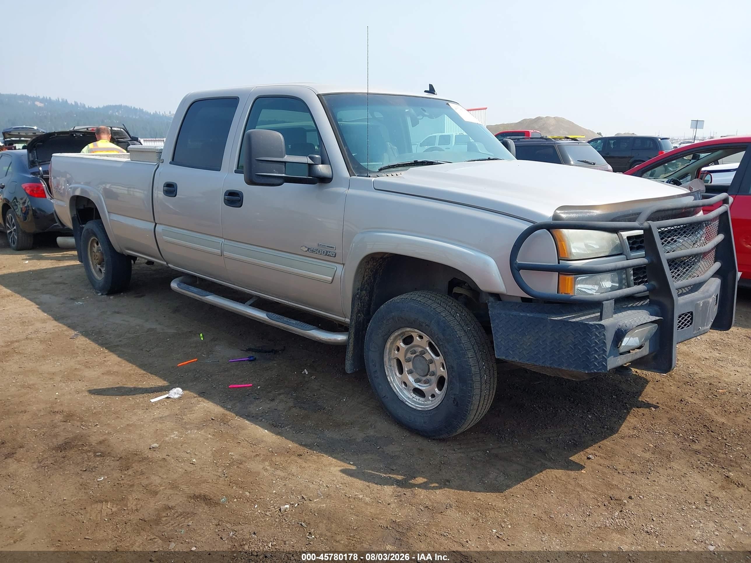 2006 Chevrolet Silverado 2500hd Lt1 Silver vin: 1GCHK23D36F161701
