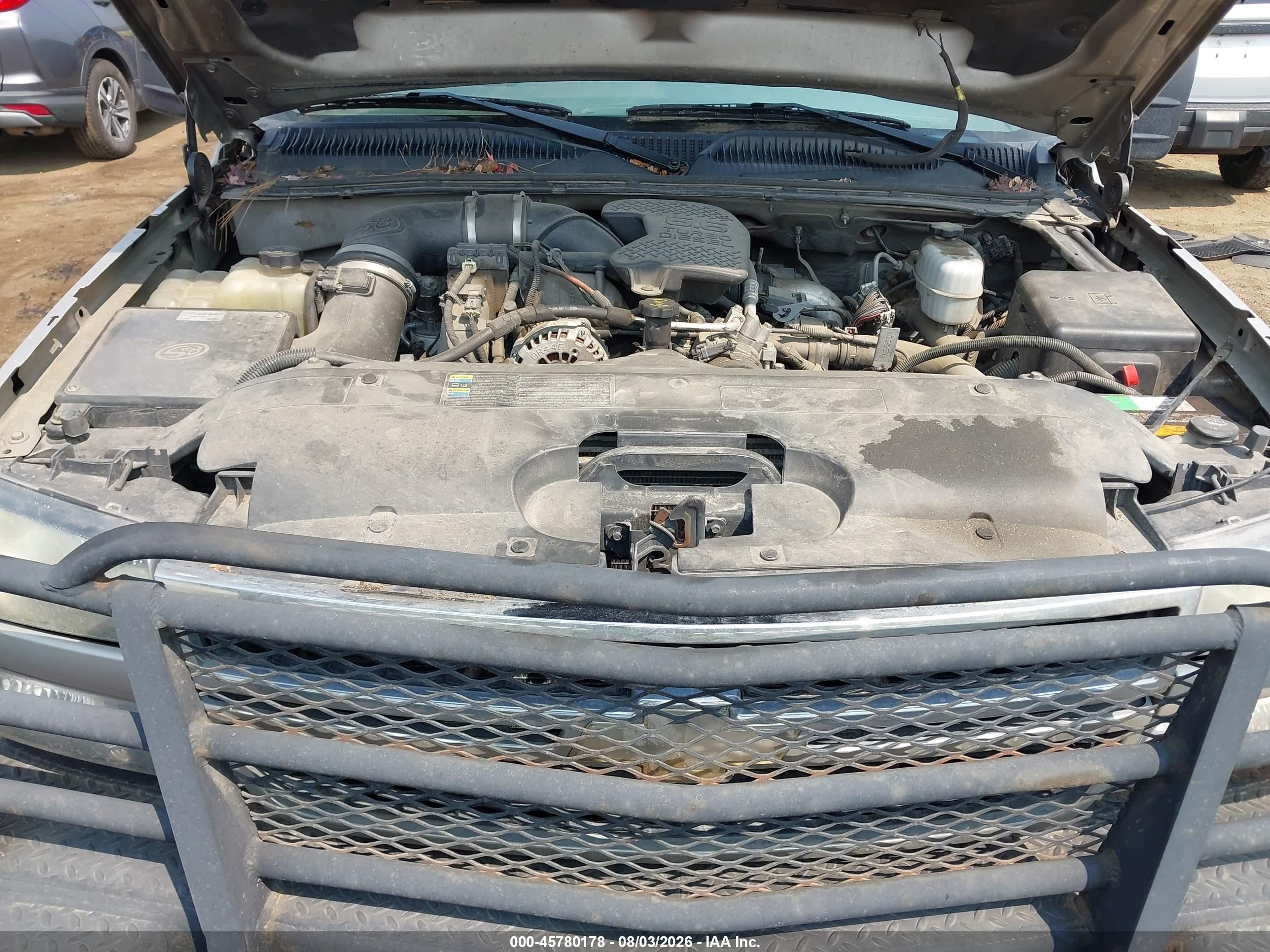 2006 Chevrolet Silverado 2500hd Lt1 Silver vin: 1GCHK23D36F161701