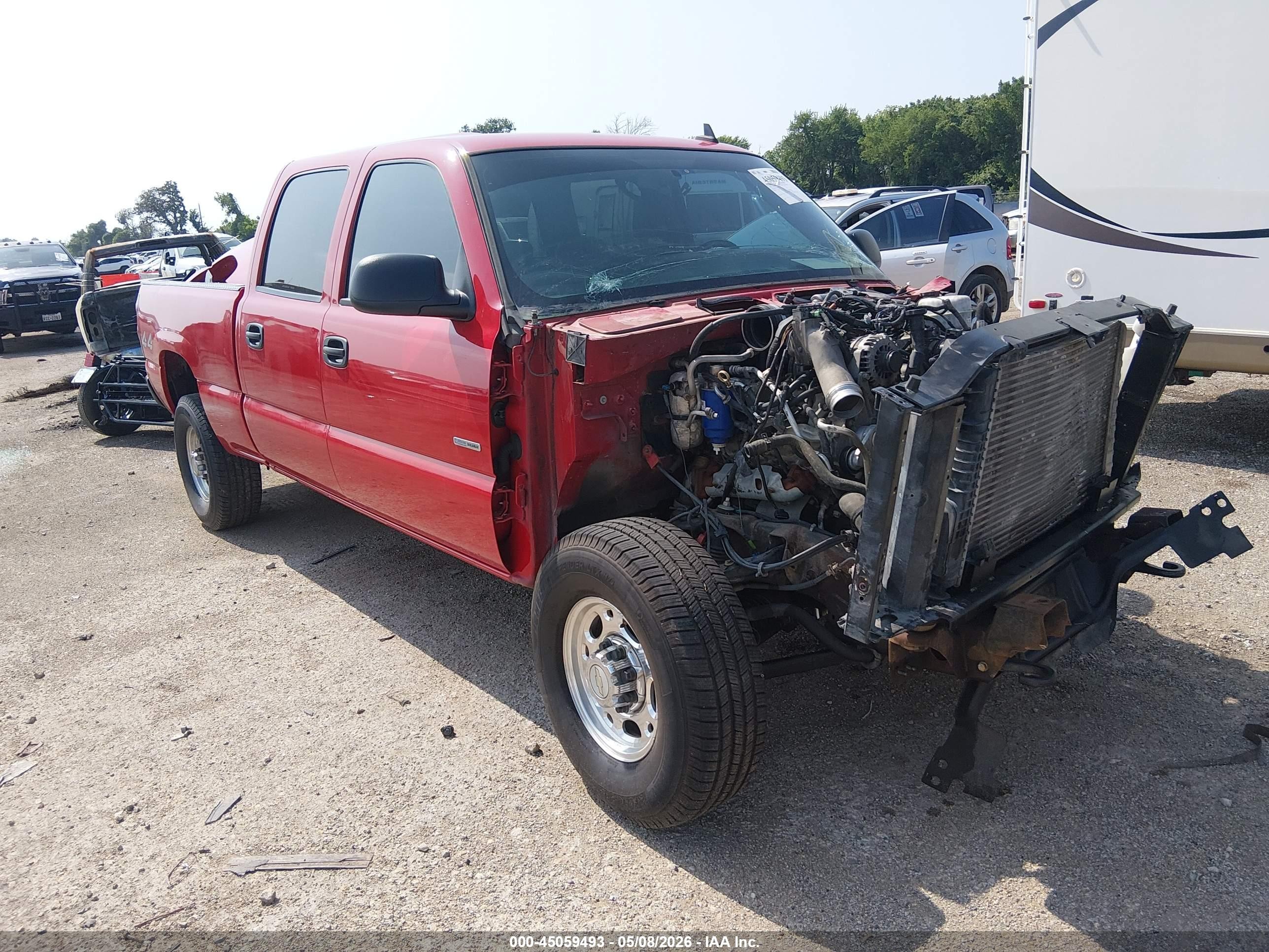 2006 Chevrolet Silverado 2500hd Lt3 Red vin: 1GCHK23D36F267761