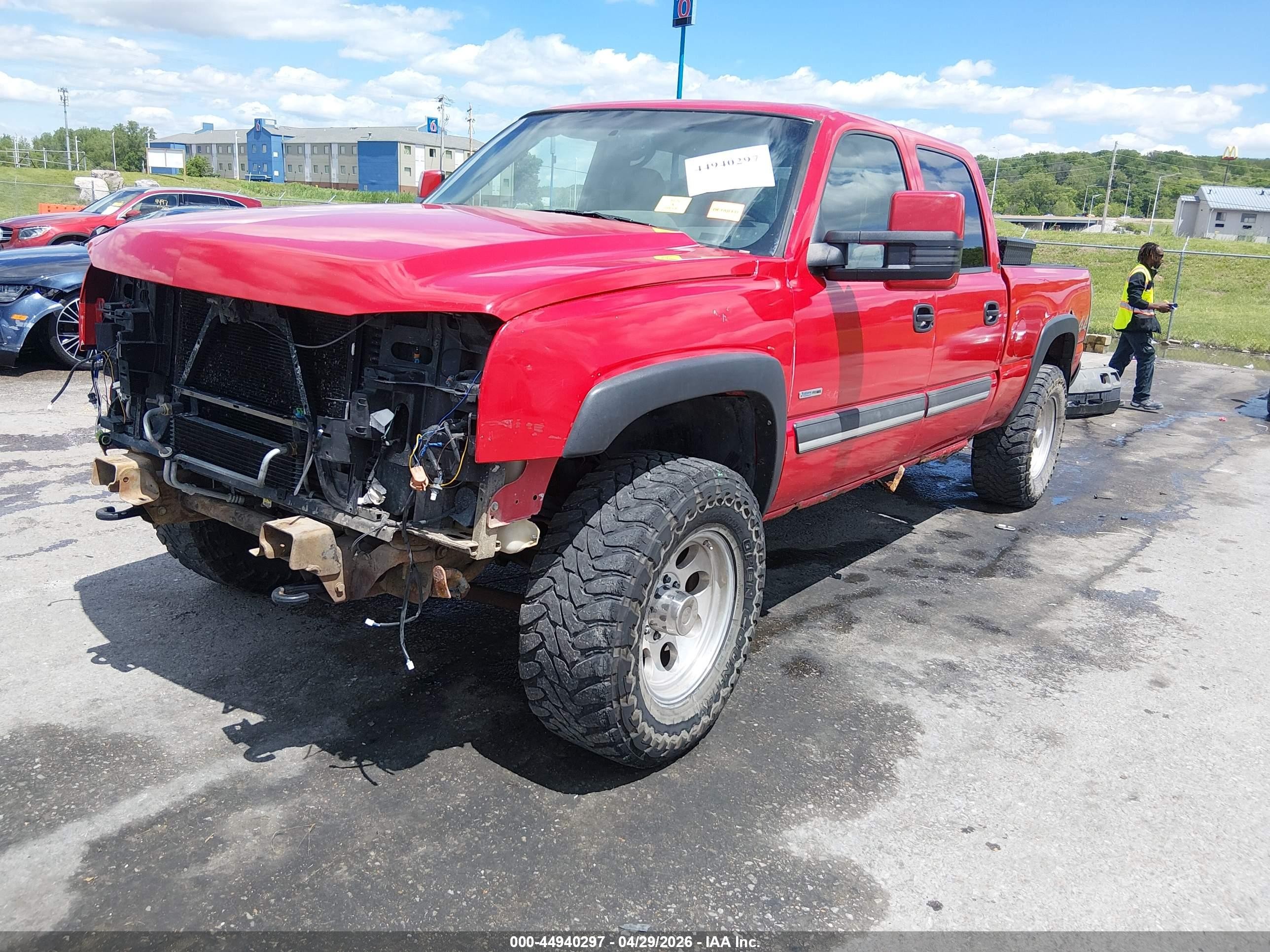 2007 Chevrolet Silverado 2500hd Classic Lt1 Red vin: 1GCHK23D37F186325