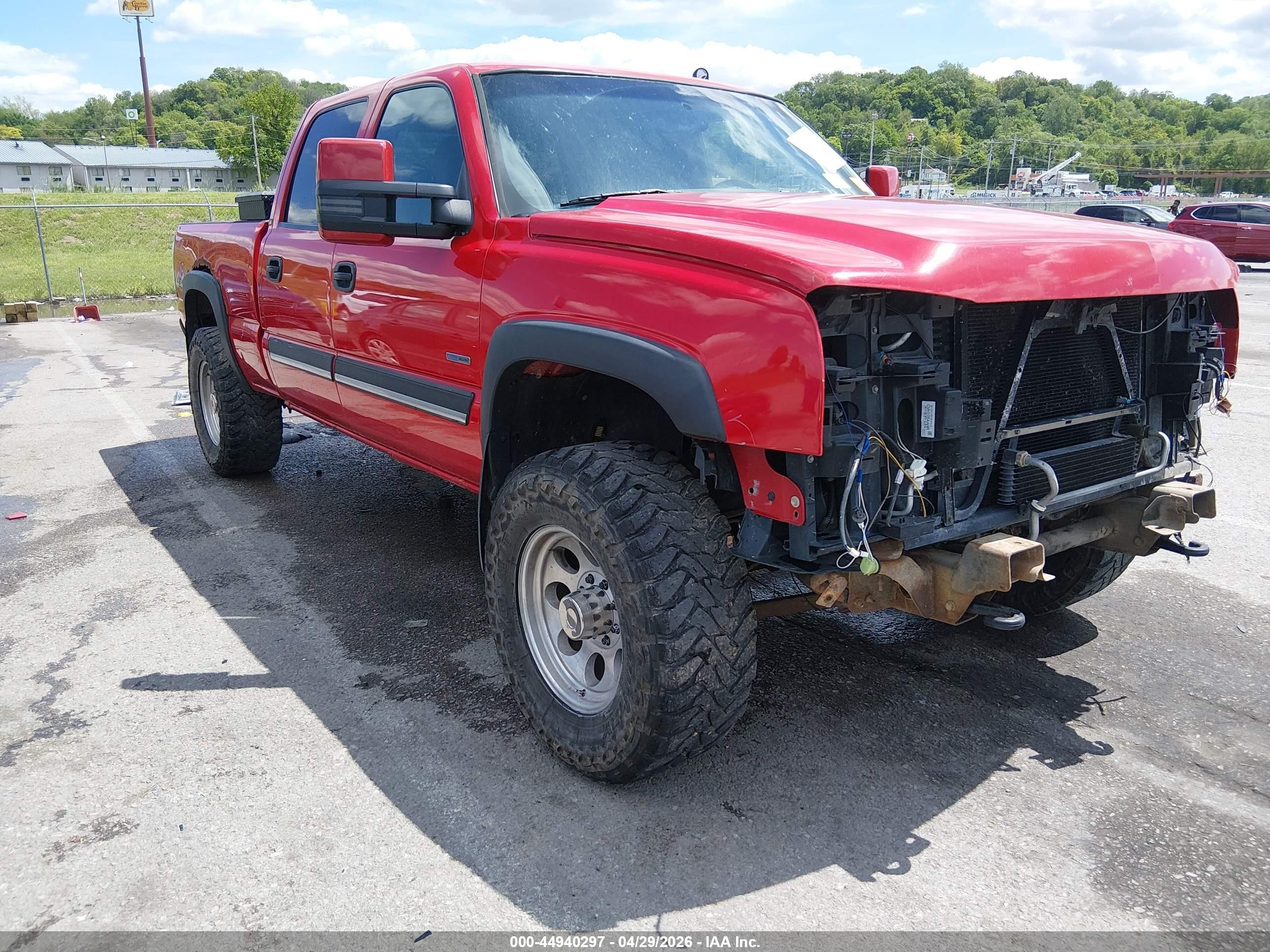 2007 Chevrolet Silverado 2500hd Classic Lt1 Red vin: 1GCHK23D37F186325