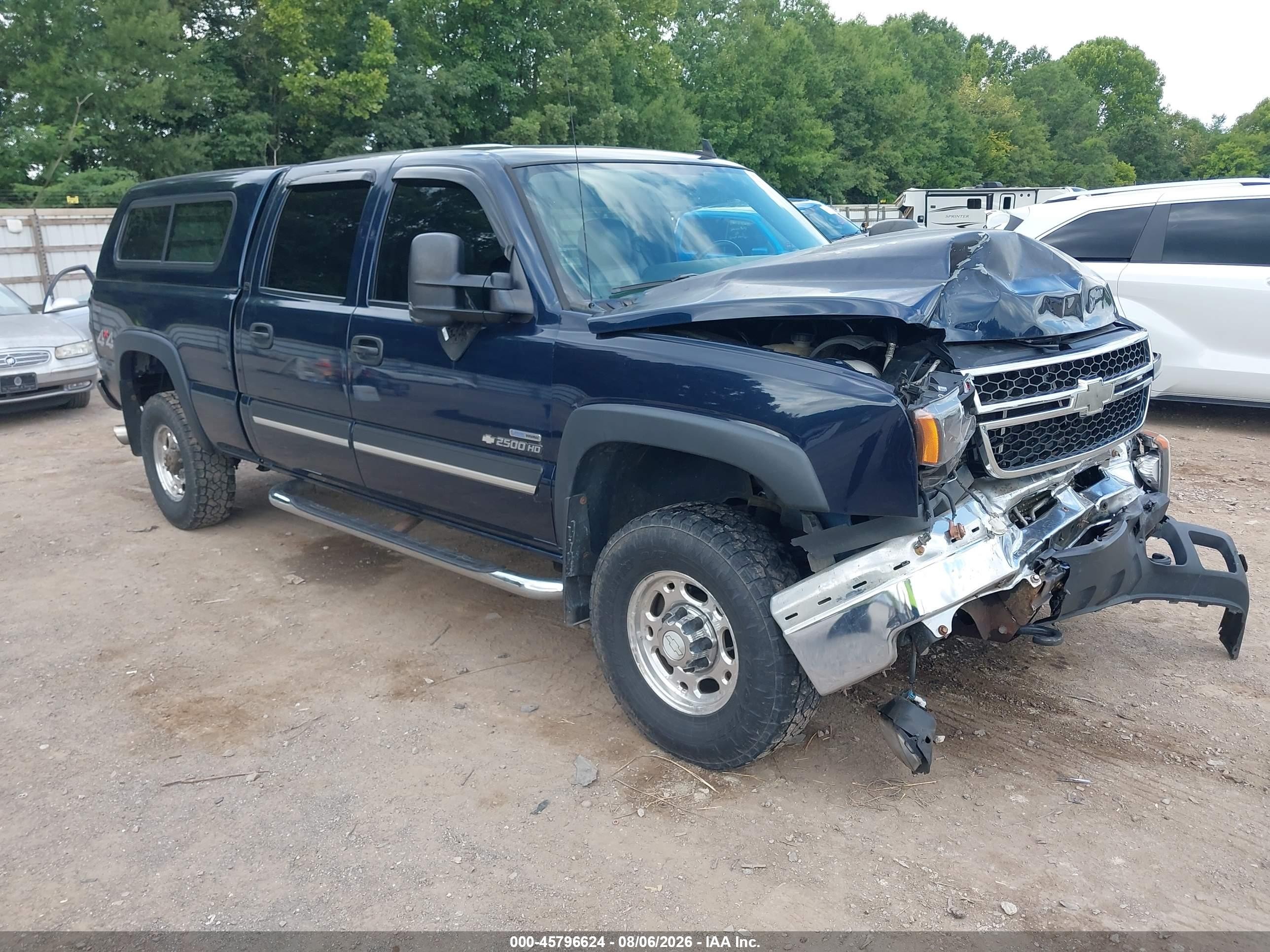 2007 Chevrolet Silverado 2500hd Classic Lt3 Dark Blue vin: 1GCHK23D57F191851