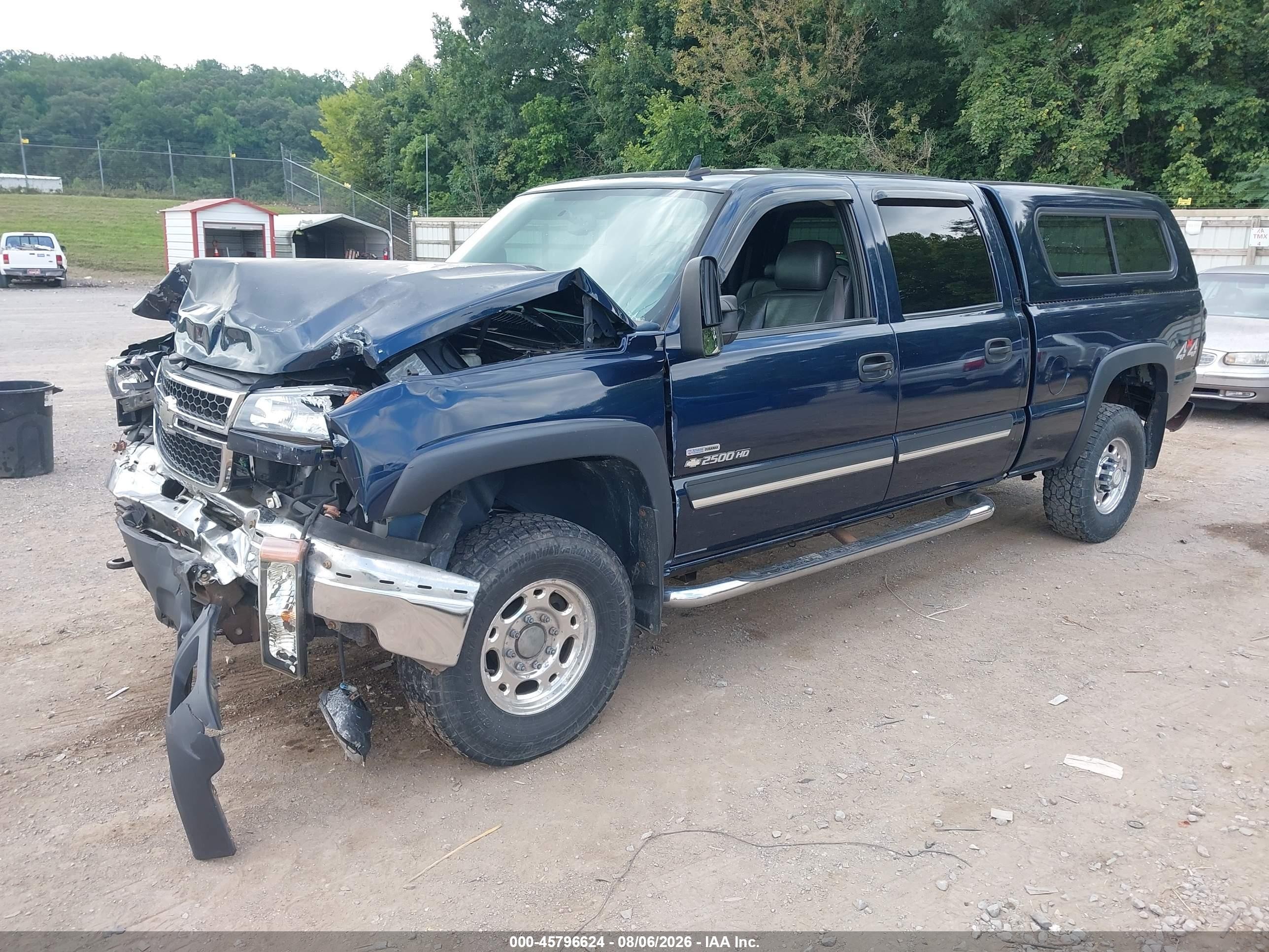 2007 Chevrolet Silverado 2500hd Classic Lt3 Dark Blue vin: 1GCHK23D57F191851