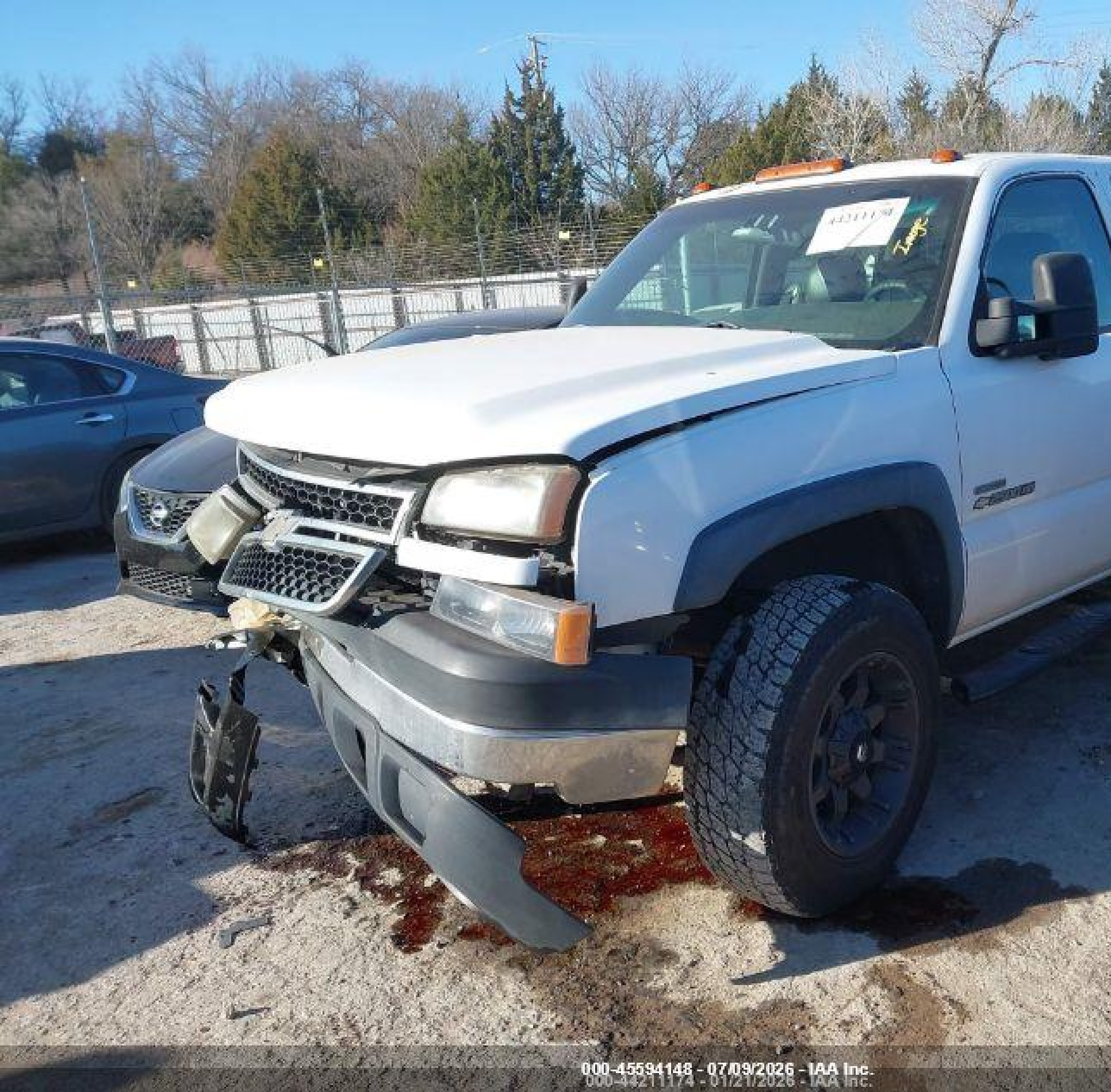 2006 Chevrolet Silverado 2500hd Work Truck White vin: 1GCHK23D66F170442
