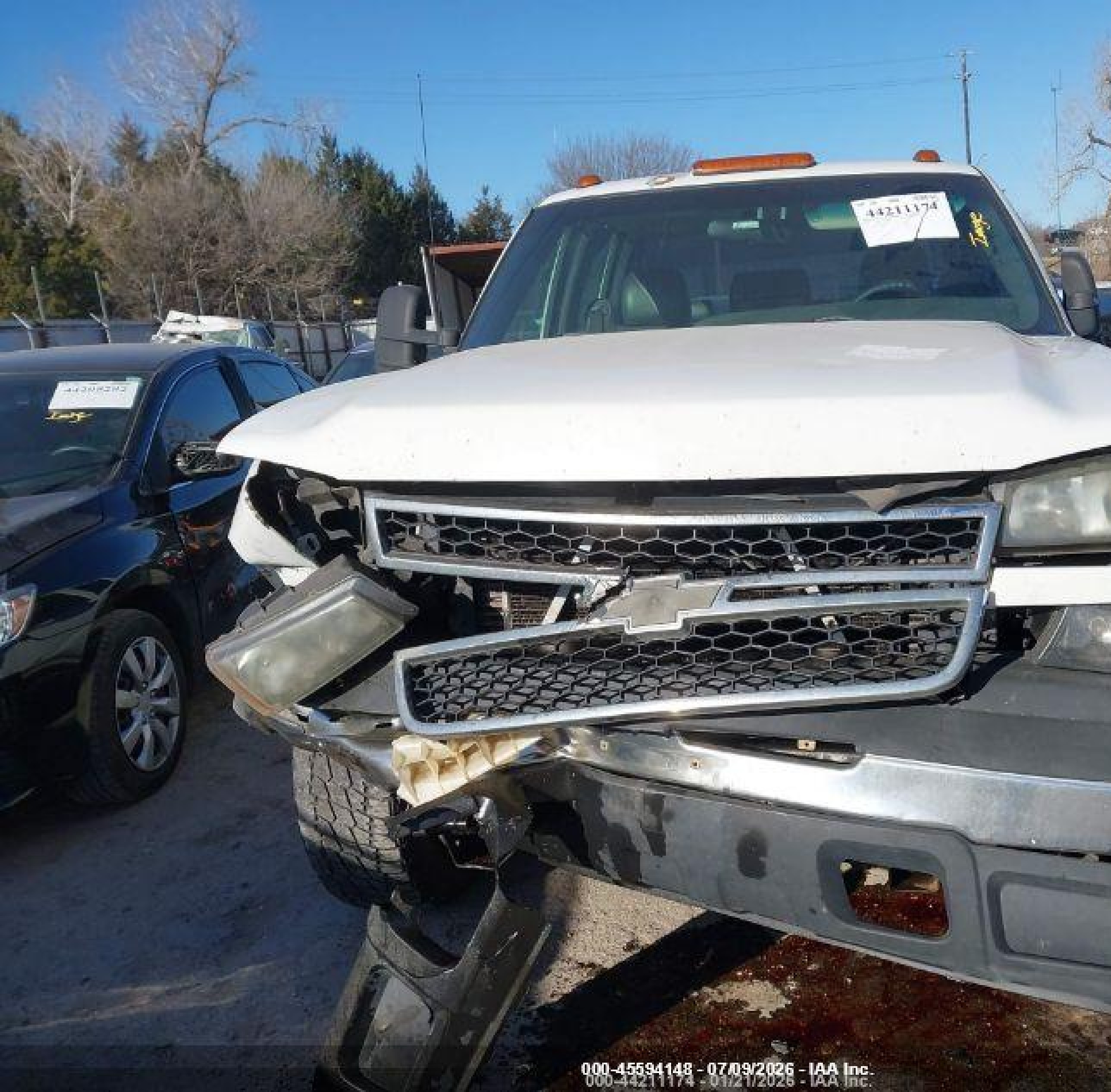 2006 Chevrolet Silverado 2500hd Work Truck White vin: 1GCHK23D66F170442