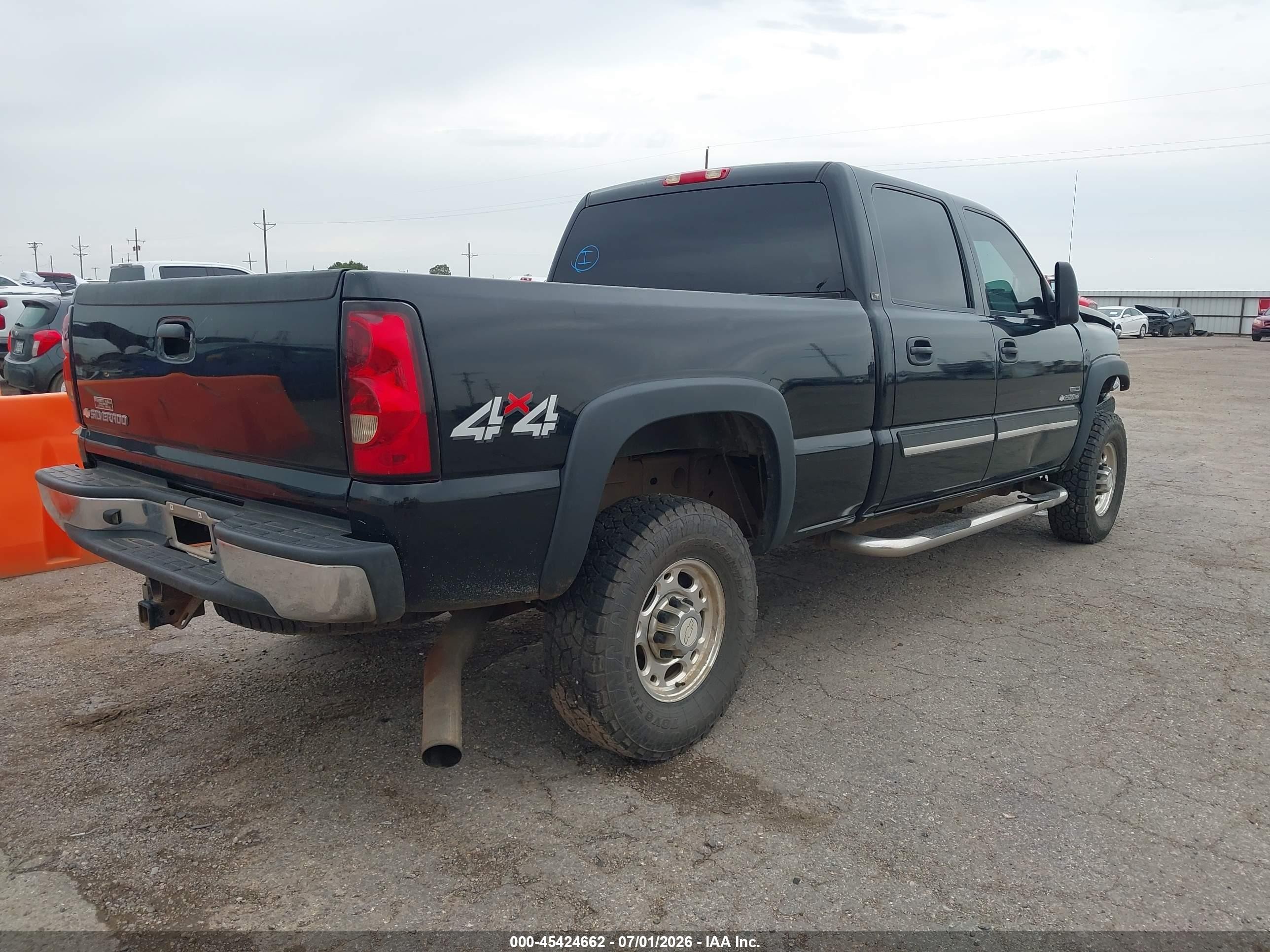 2007 Chevrolet Silverado 2500hd Classic Lt1 Black vin: 1GCHK23D67F149463
