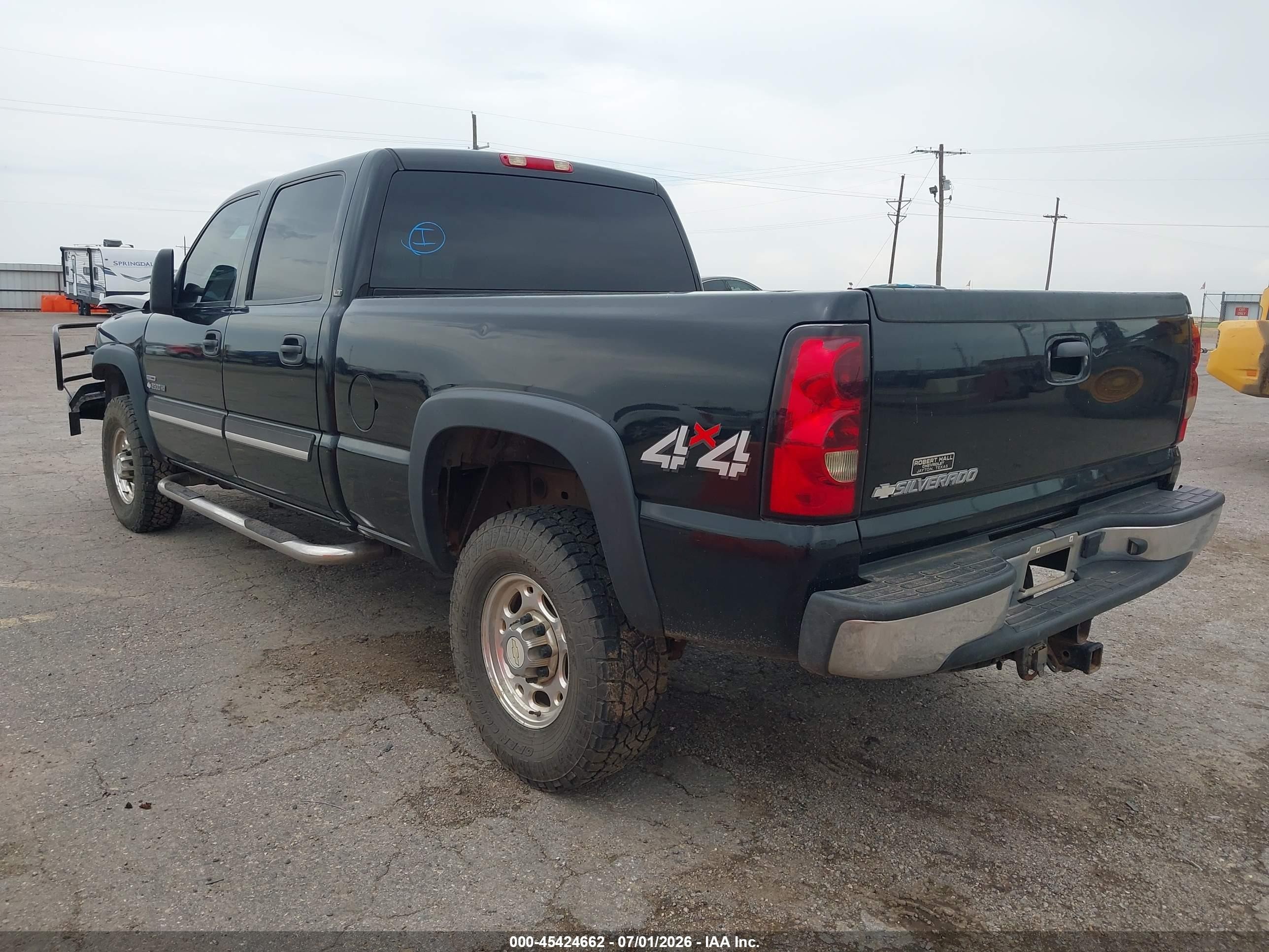2007 Chevrolet Silverado 2500hd Classic Lt1 Black vin: 1GCHK23D67F149463