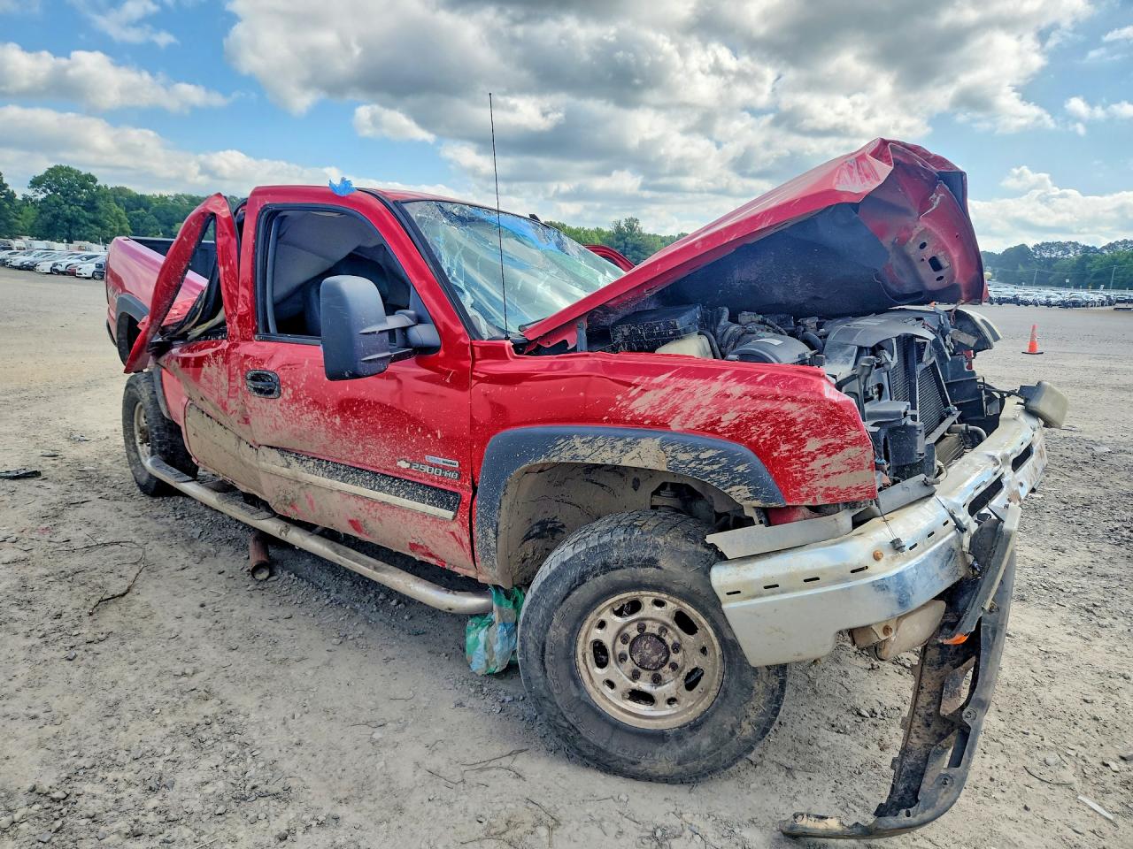2006 Chevrolet Silverado K2500 Heavy Duty Red vin: 1GCHK23D76F241132