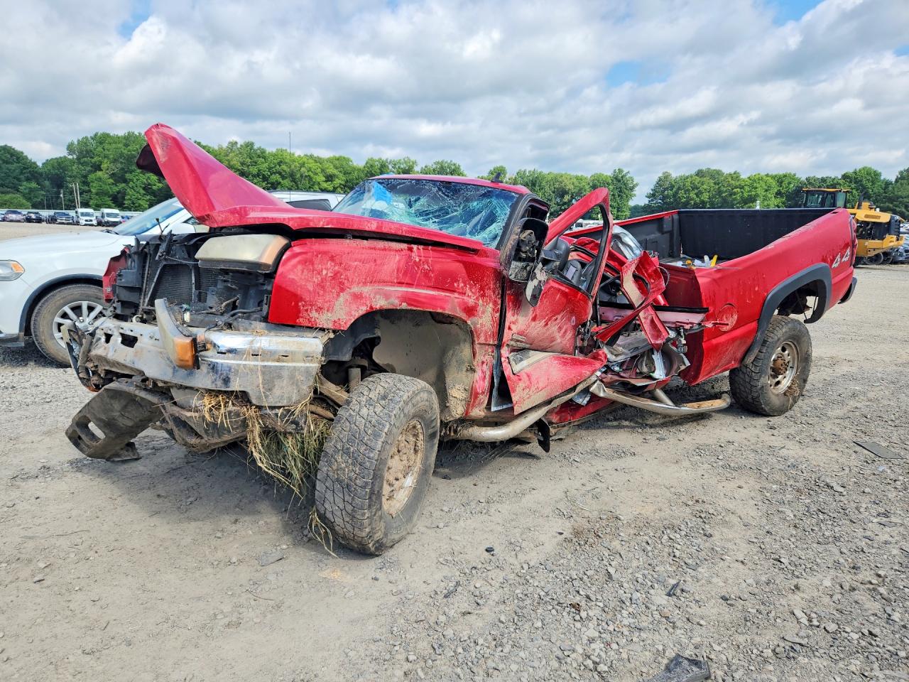 2006 Chevrolet Silverado K2500 Heavy Duty Red vin: 1GCHK23D76F241132