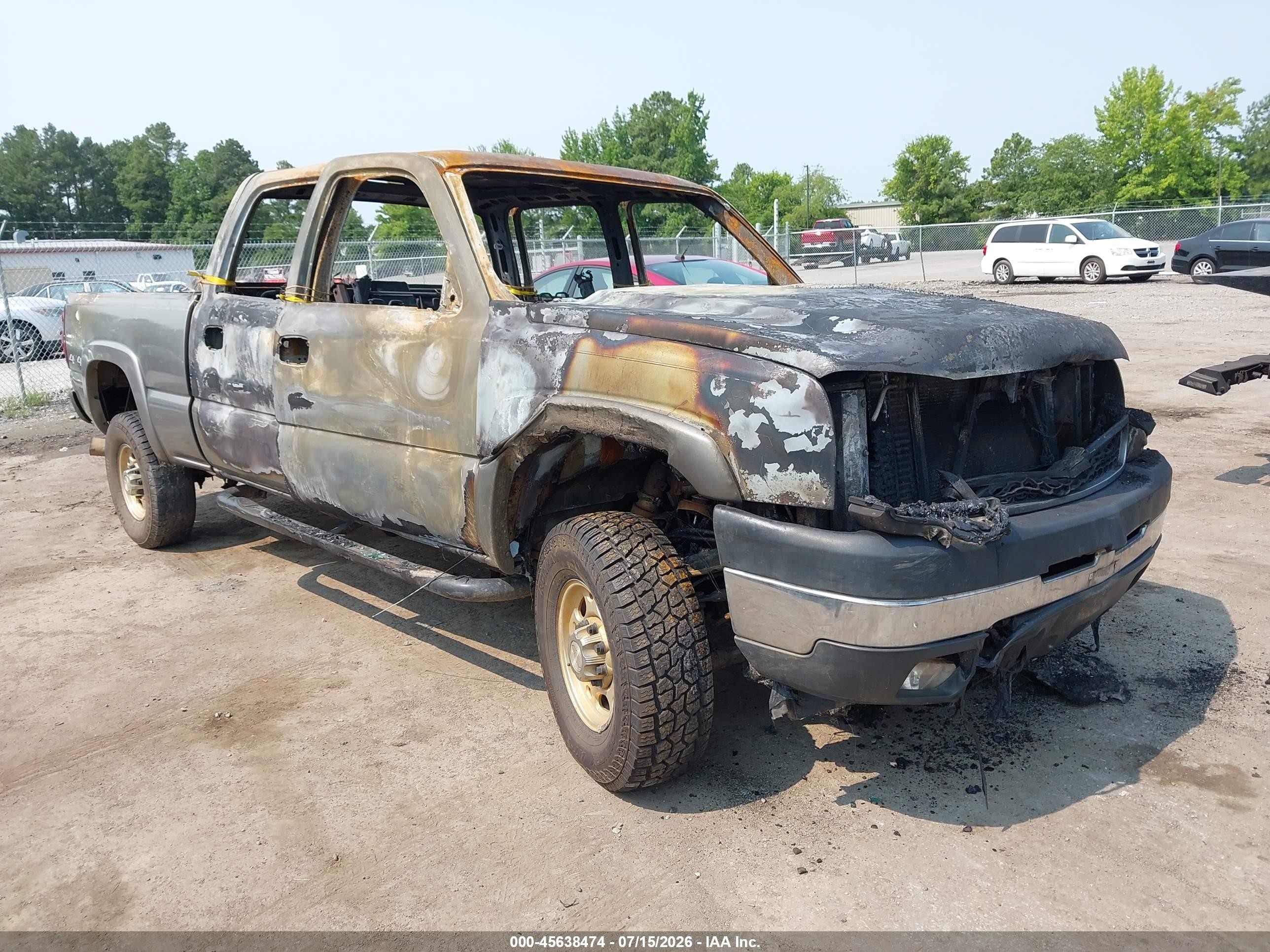 2007 Chevrolet Silverado 2500hd Classic Lt3 Gray vin: 1GCHK23D77F188675