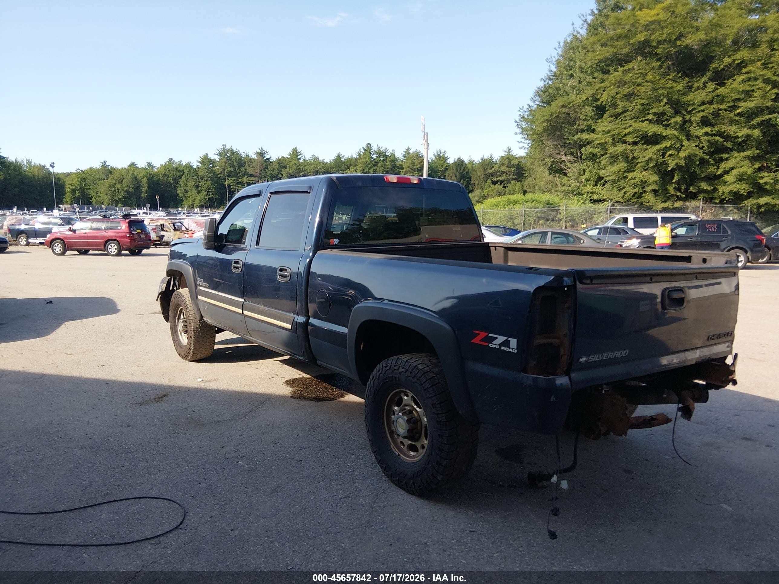 2006 Chevrolet Silverado 2500hd Lt3 Blue vin: 1GCHK23D86F176033