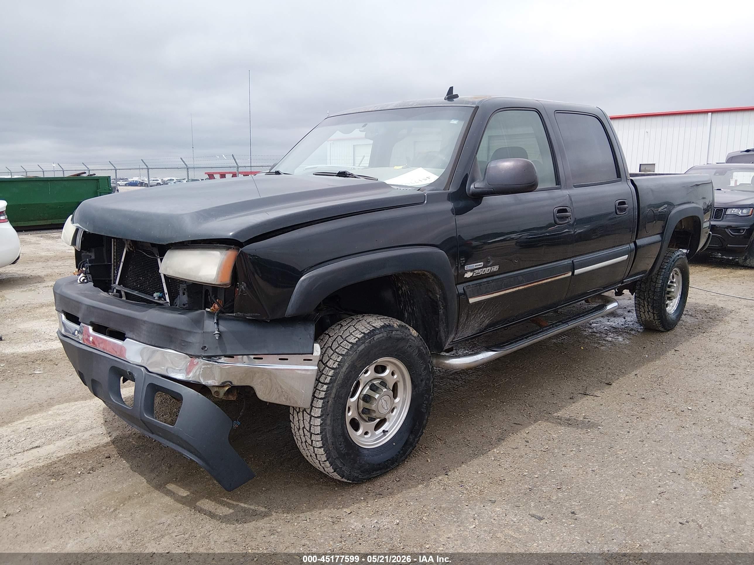 2006 Chevrolet Silverado 2500hd Lt3 Black vin: 1GCHK23D96F175733