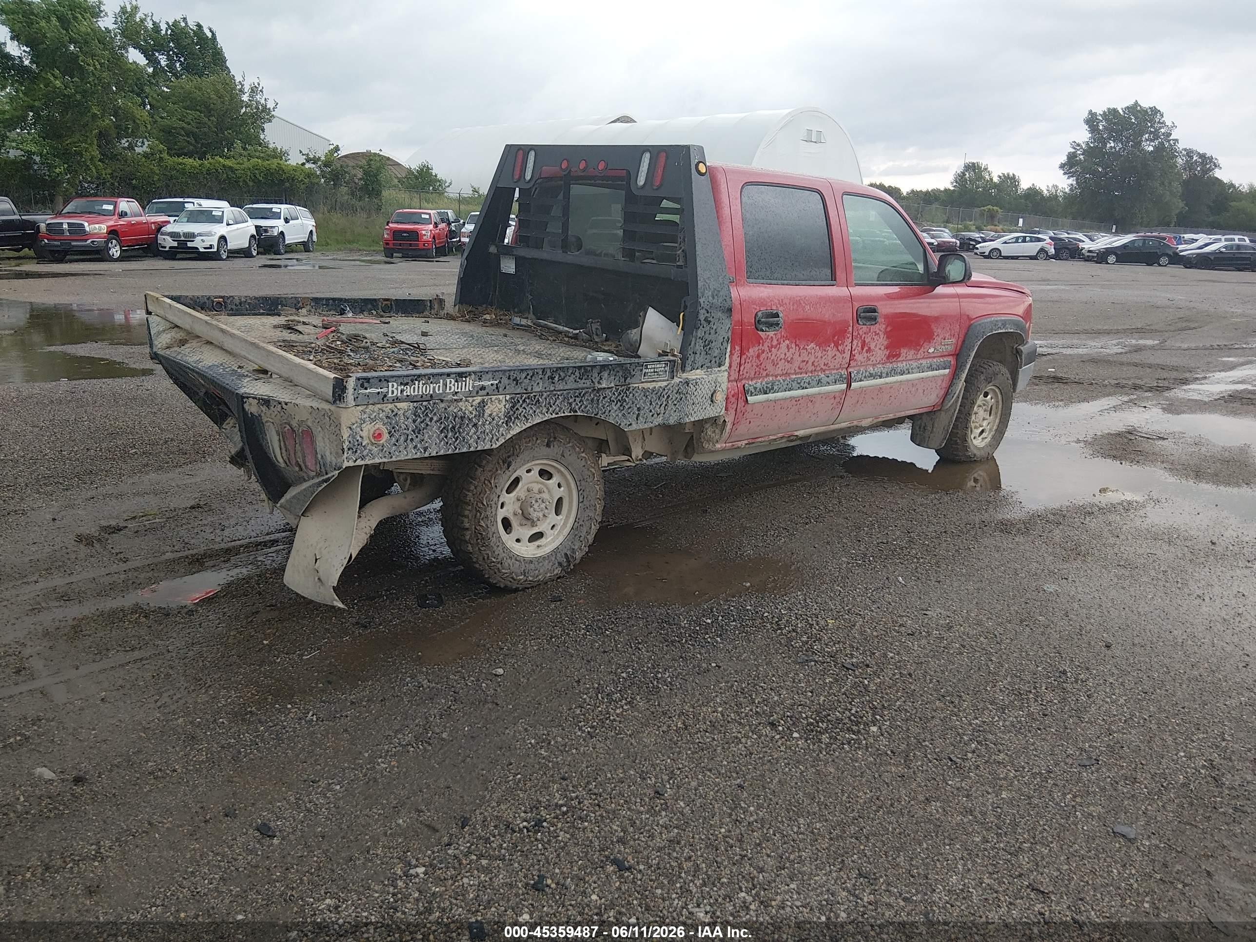 2006 Chevrolet Silverado 2500hd Lt3 Red vin: 1GCHK23D96F226745