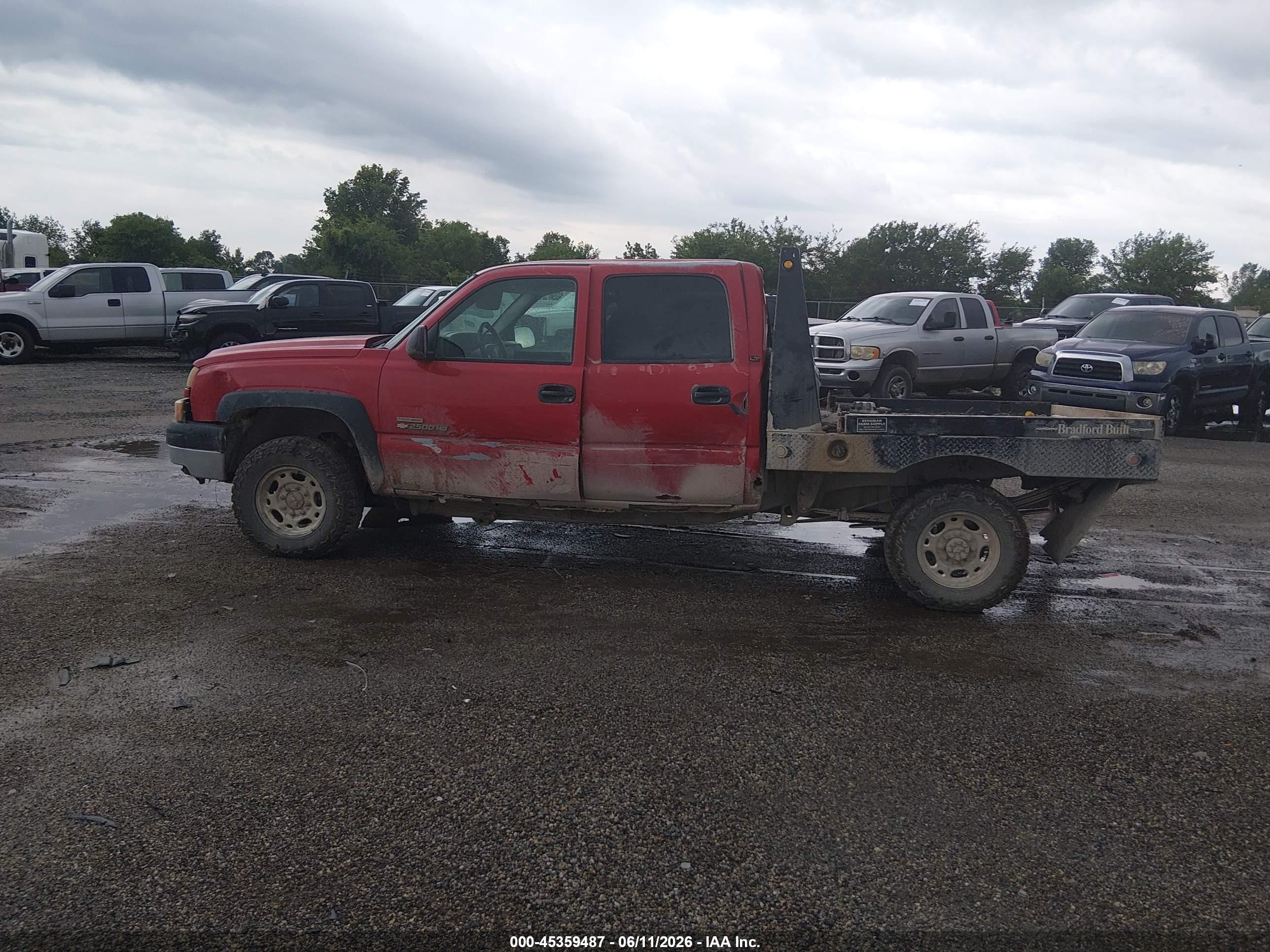 2006 Chevrolet Silverado 2500hd Lt3 Red vin: 1GCHK23D96F226745