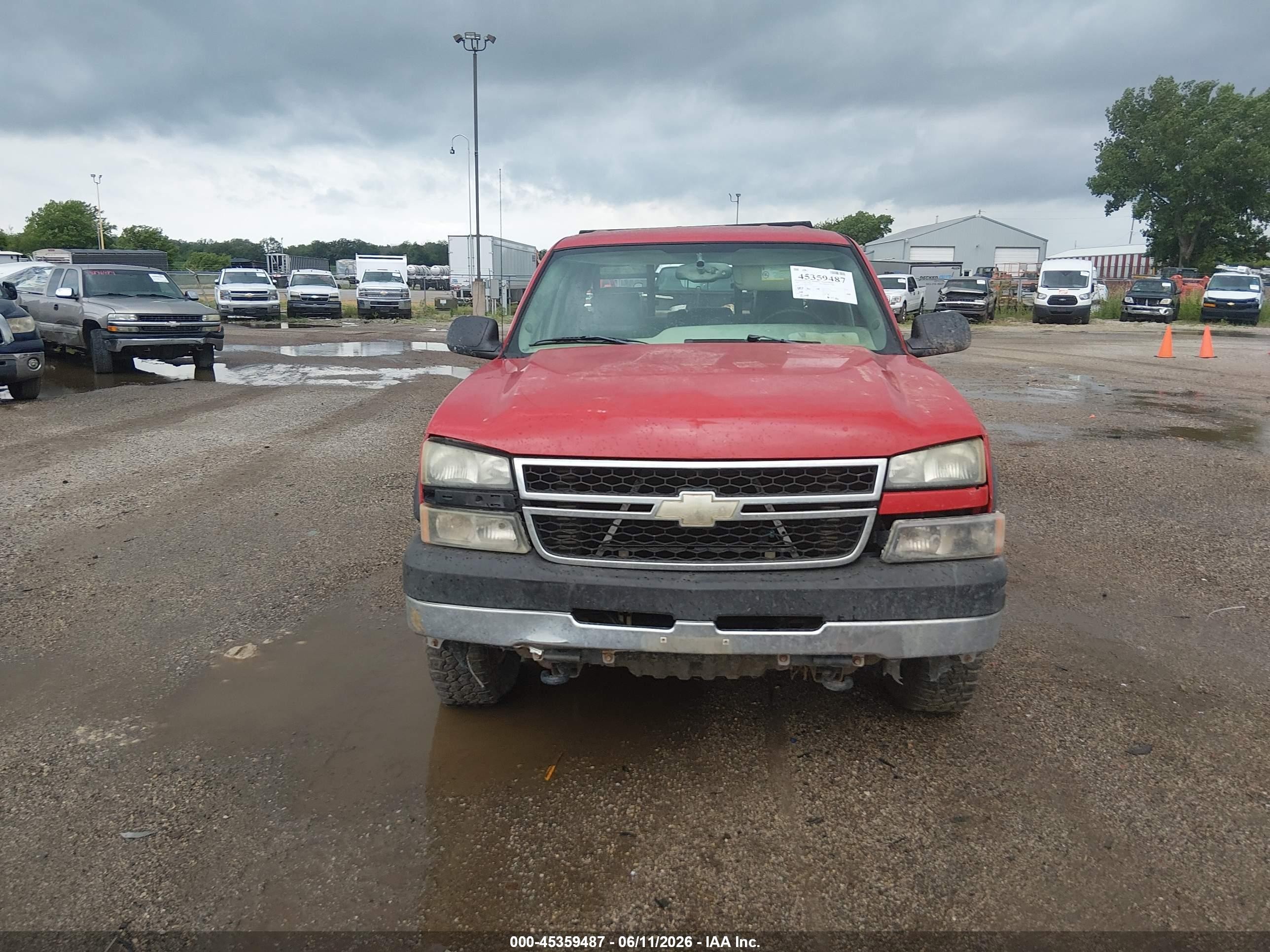 2006 Chevrolet Silverado 2500hd Lt3 Red vin: 1GCHK23D96F226745