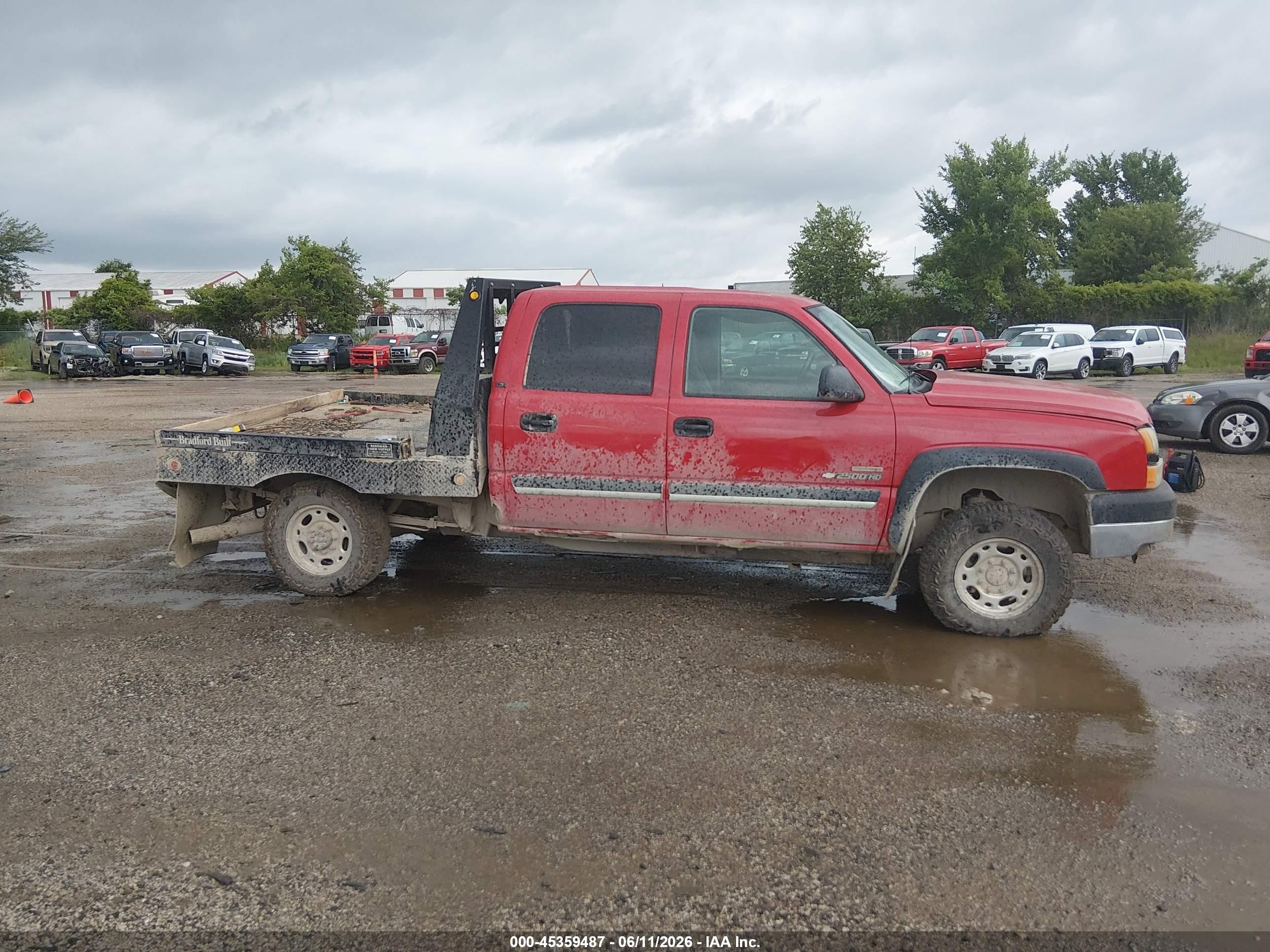 2006 Chevrolet Silverado 2500hd Lt3 Red vin: 1GCHK23D96F226745
