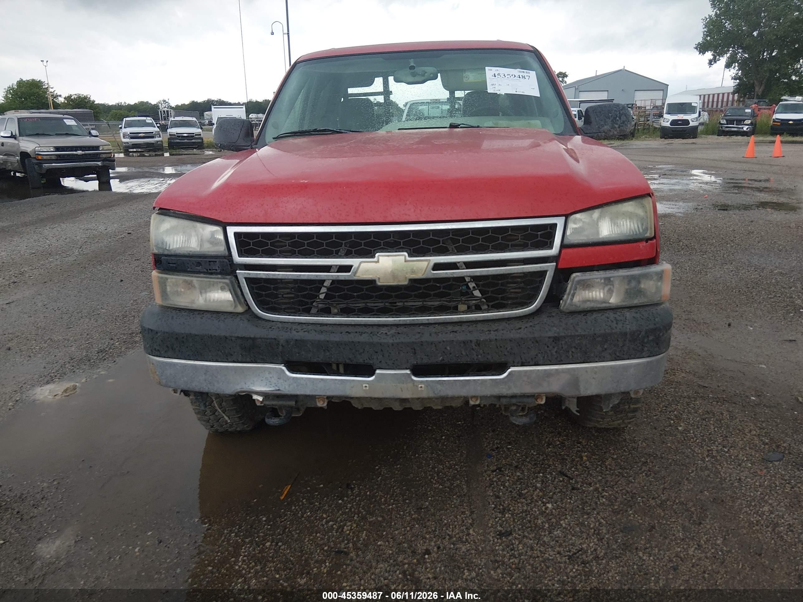 2006 Chevrolet Silverado 2500hd Lt3 Red vin: 1GCHK23D96F226745