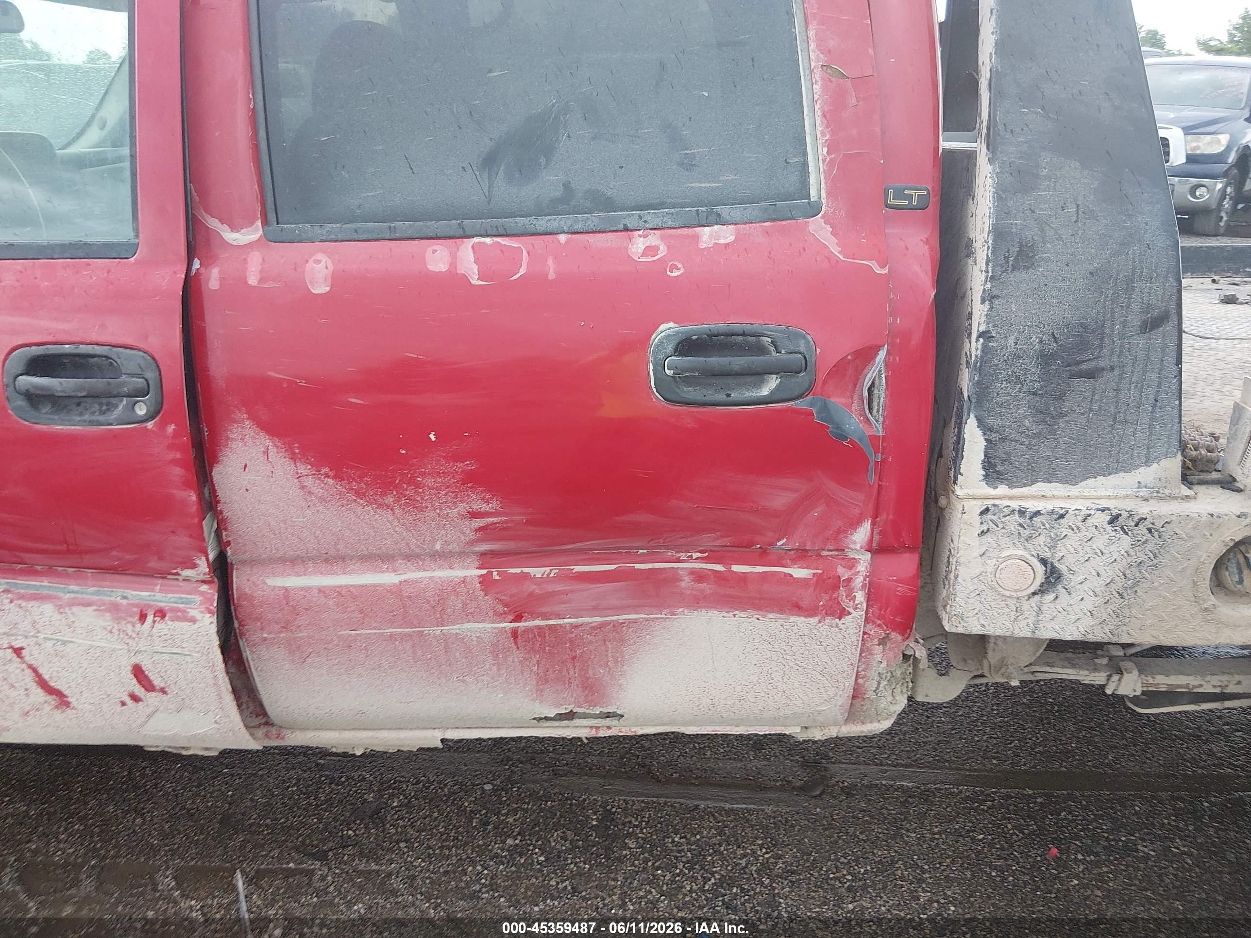 2006 Chevrolet Silverado 2500hd Lt3 Red vin: 1GCHK23D96F226745