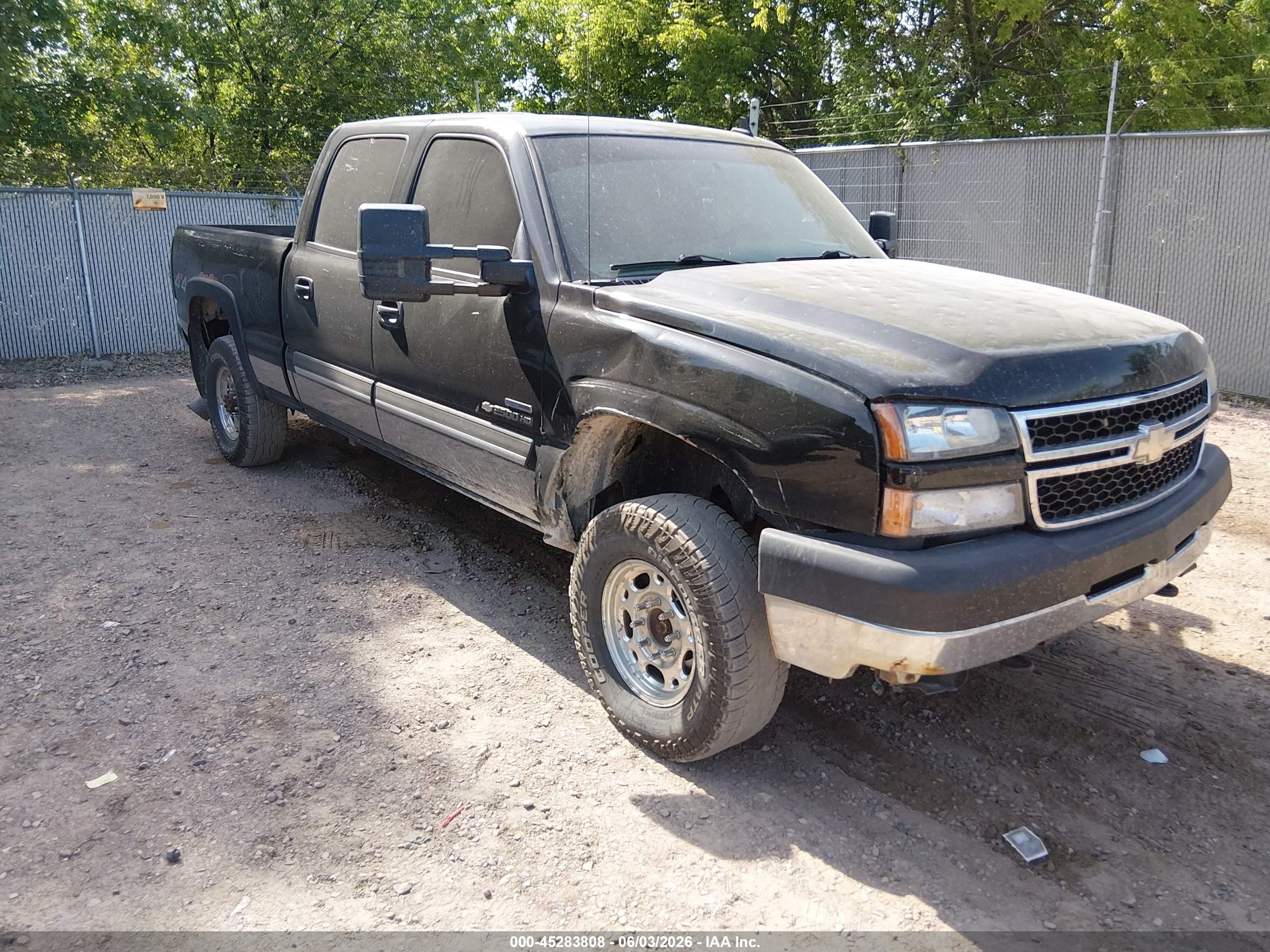 2007 Chevrolet Silverado 2500hd Classic Lt3 Черный vin: 1GCHK23D97F140711
