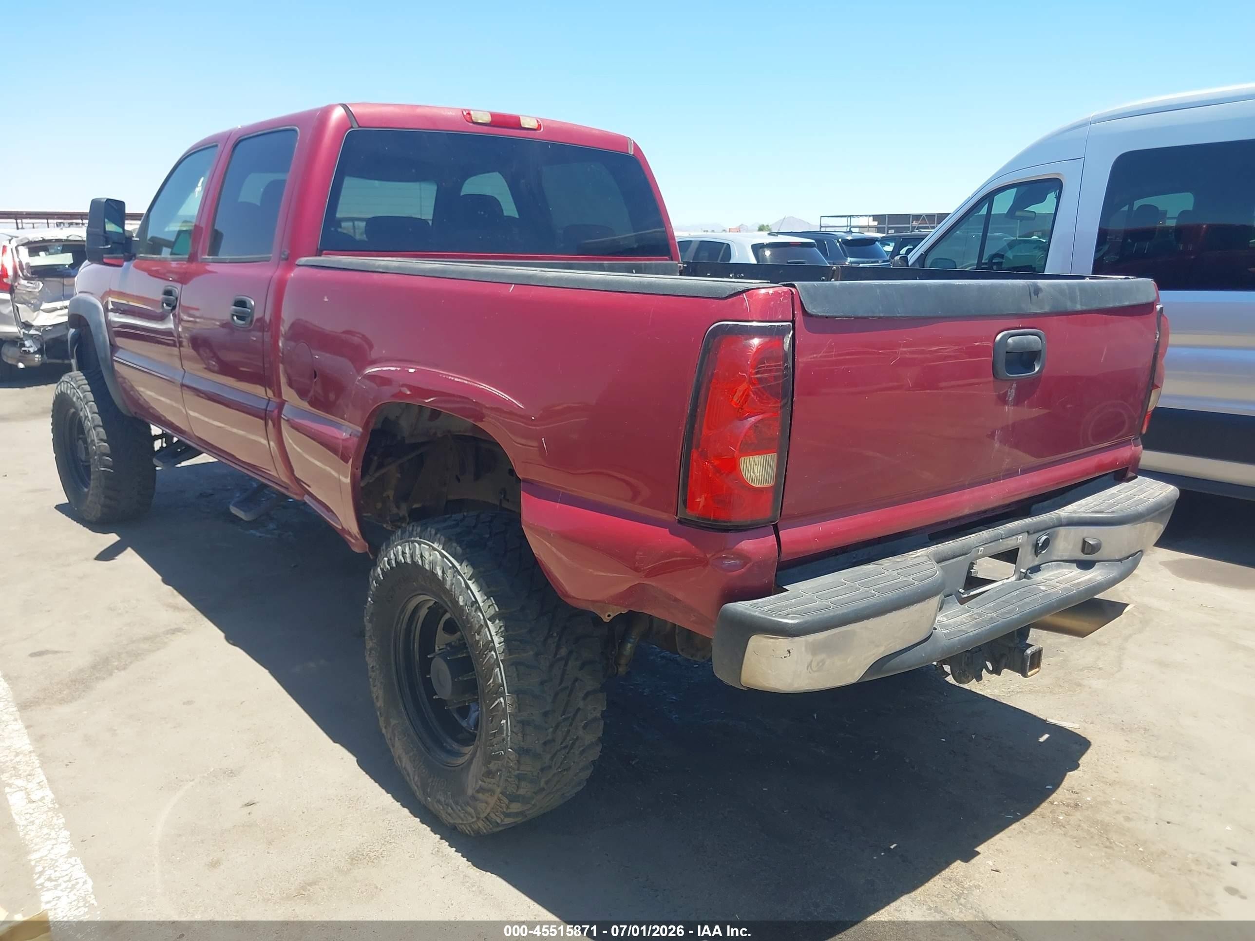 2006 Chevrolet Silverado 2500hd Lt2 Maroon vin: 1GCHK23DX6F176227
