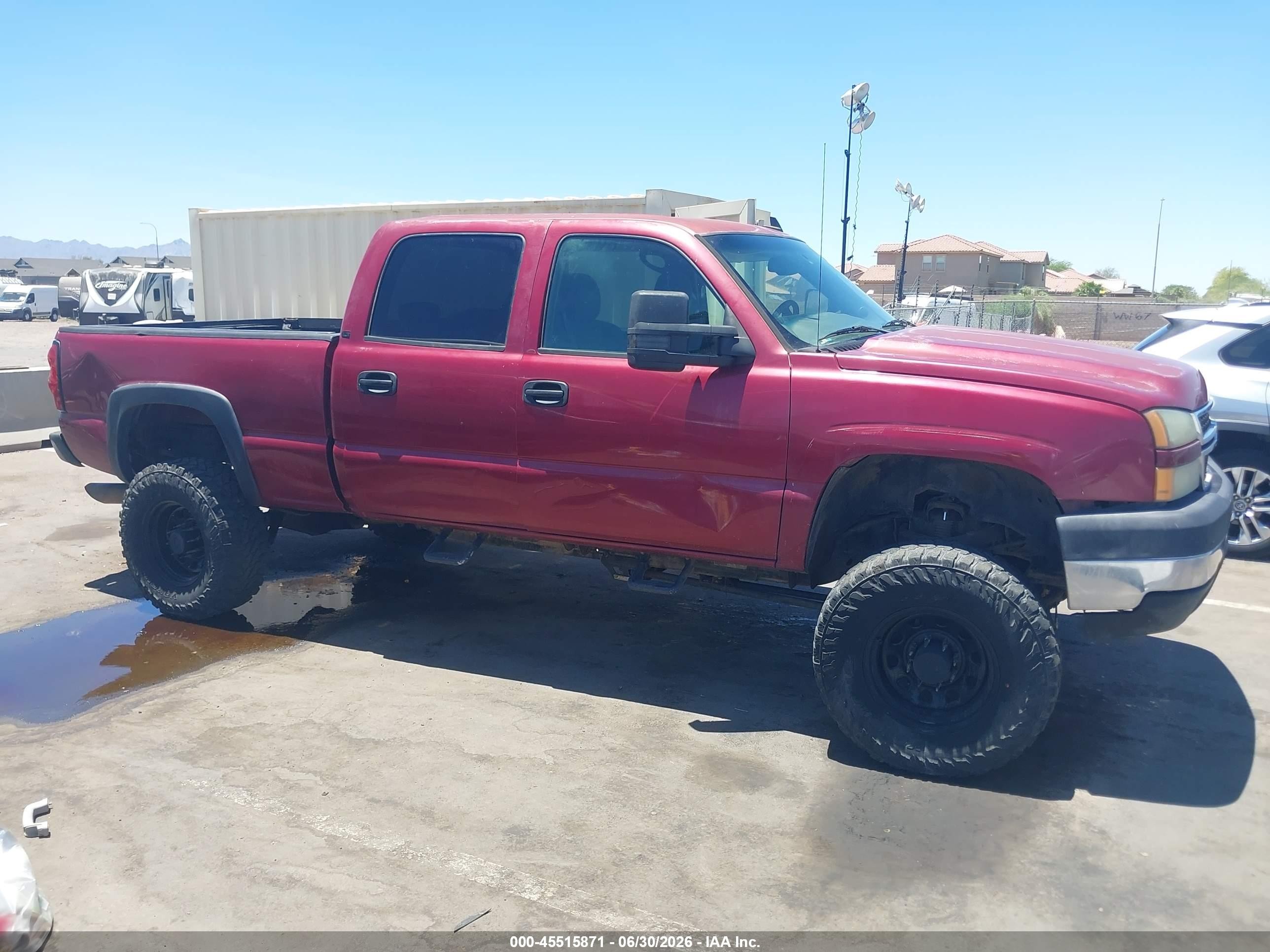 2006 Chevrolet Silverado 2500hd Lt2 Maroon vin: 1GCHK23DX6F176227