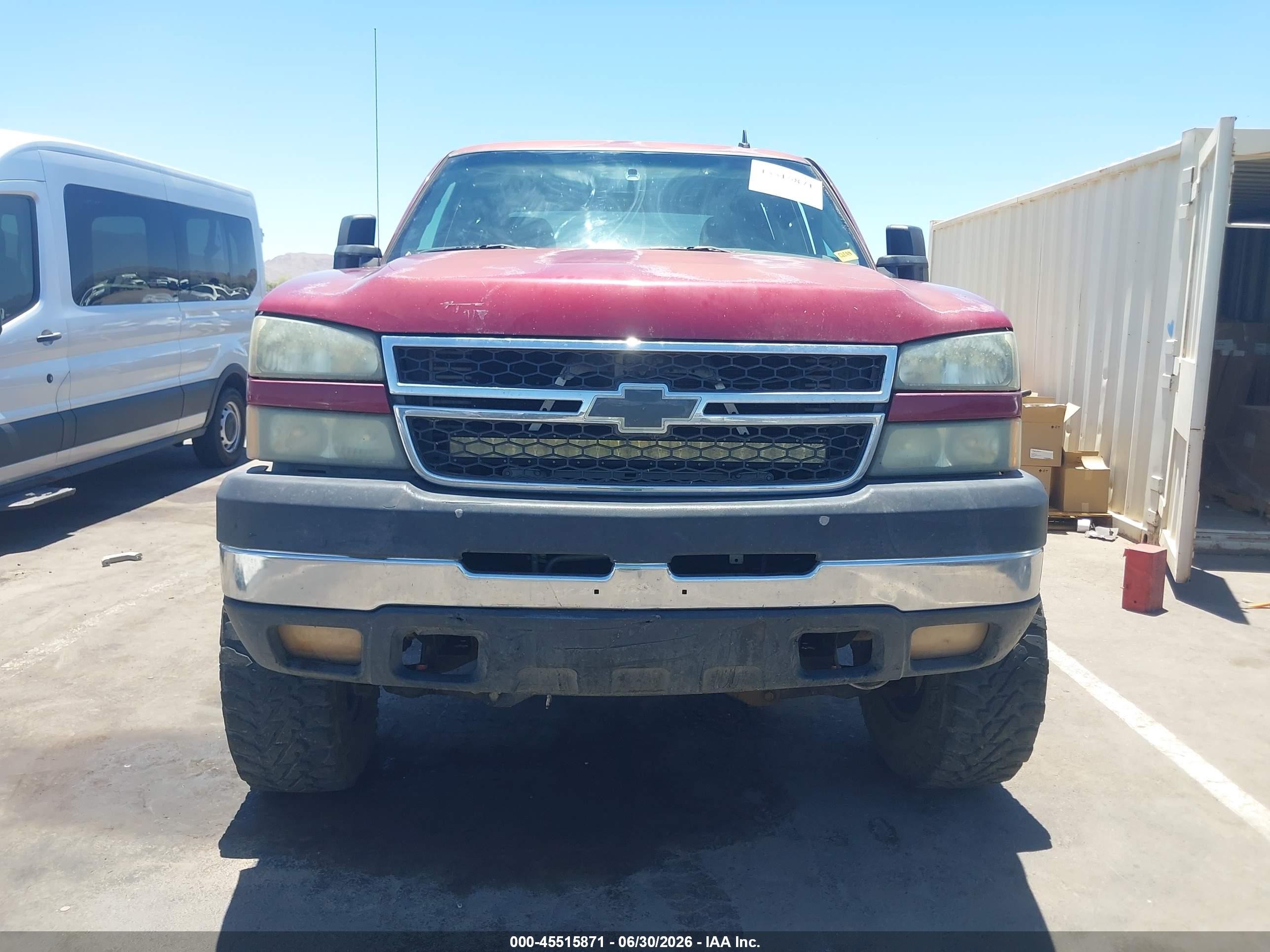 2006 Chevrolet Silverado 2500hd Lt2 Maroon vin: 1GCHK23DX6F176227