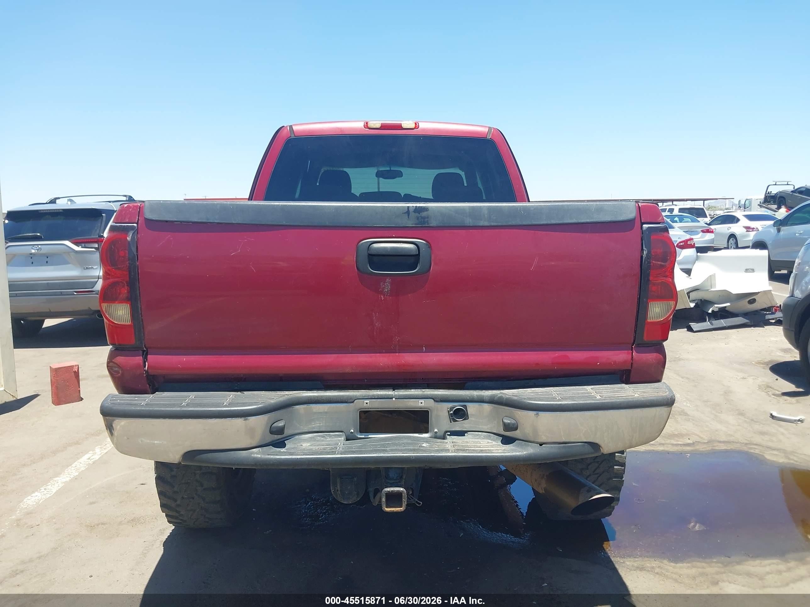 2006 Chevrolet Silverado 2500hd Lt2 Maroon vin: 1GCHK23DX6F176227