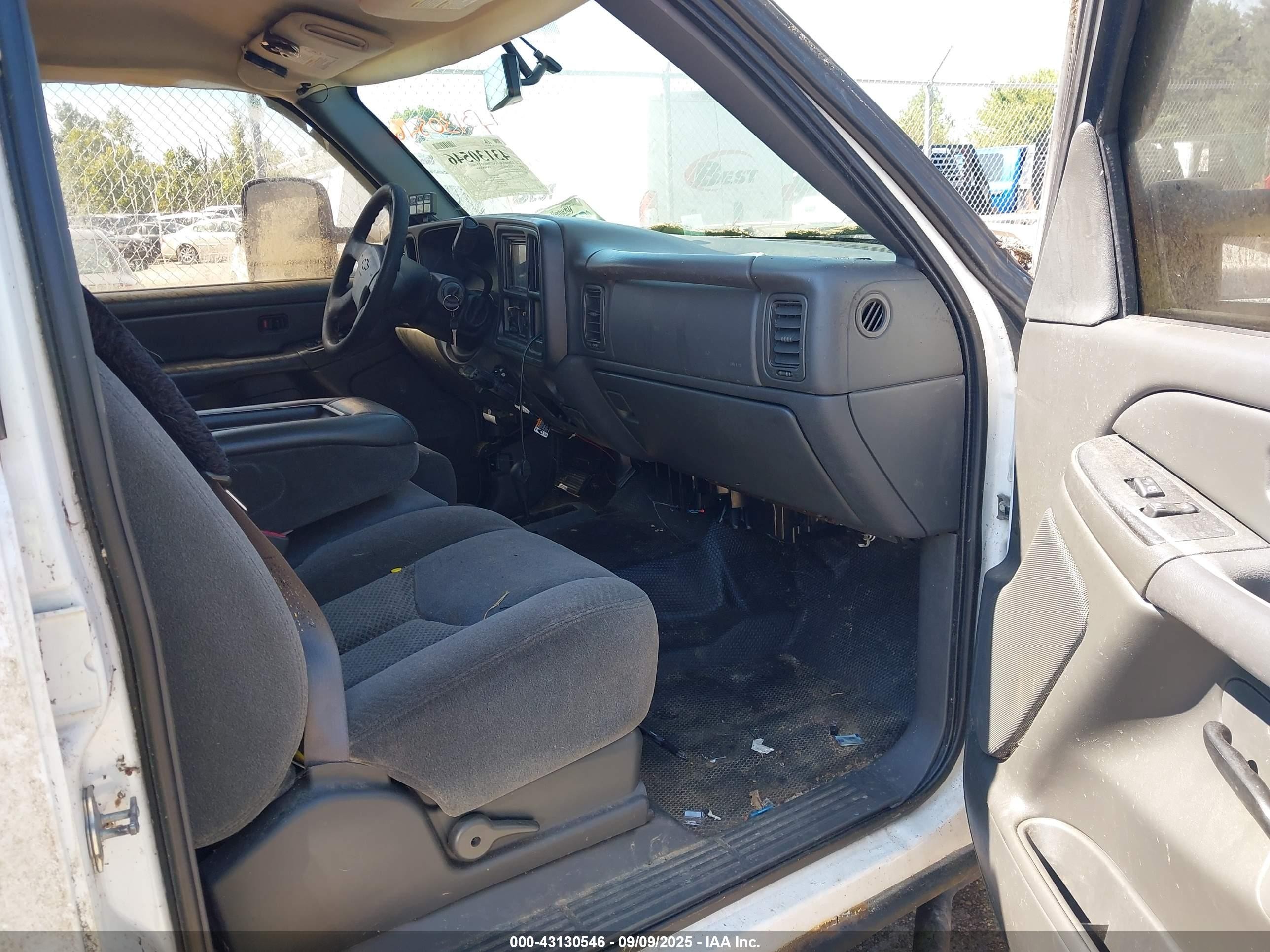 2006 Chevrolet Silverado 2500hd Work Truck White vin: 1GCHK23DX6F239956