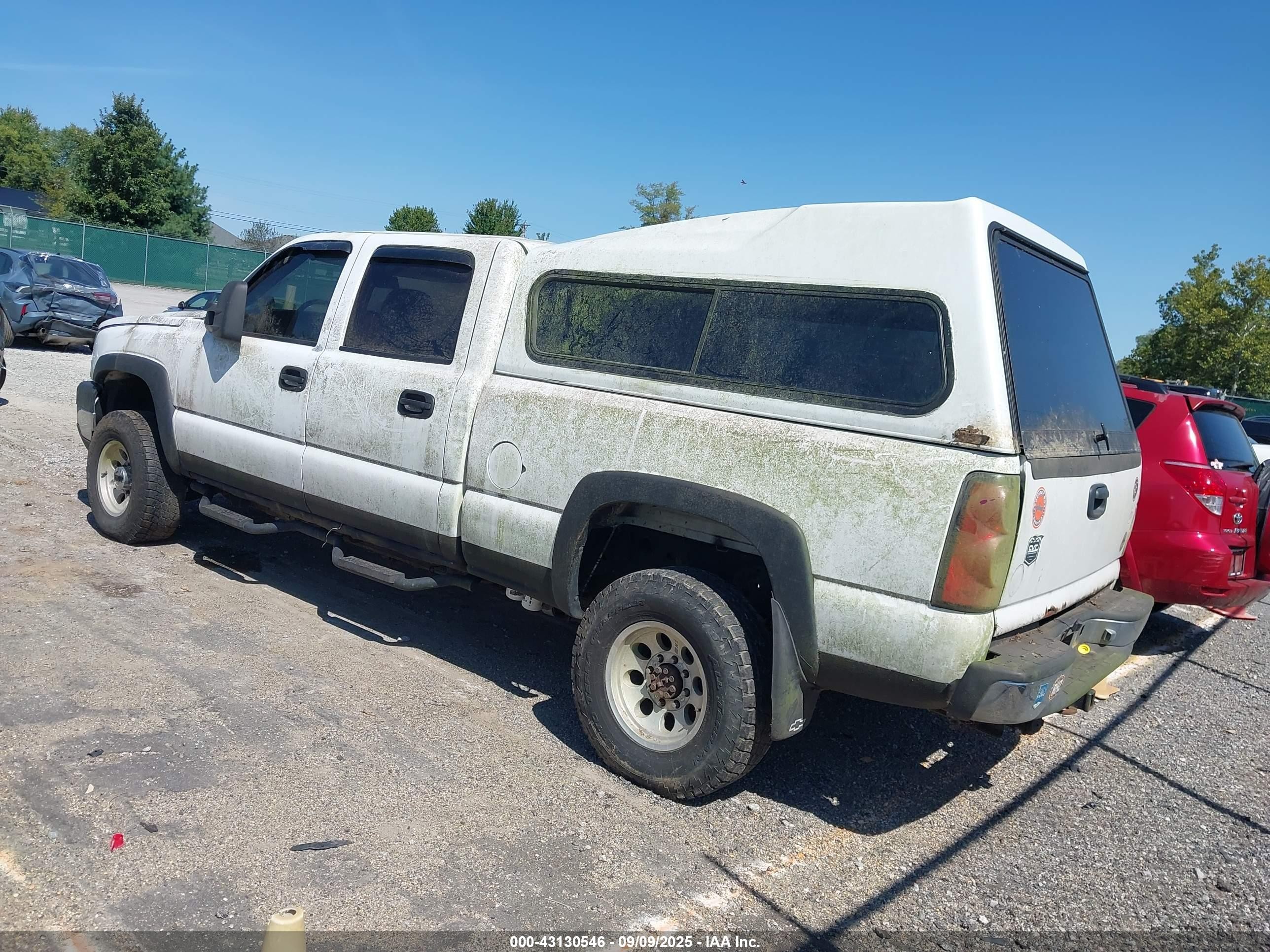 2006 Chevrolet Silverado 2500hd Work Truck White vin: 1GCHK23DX6F239956