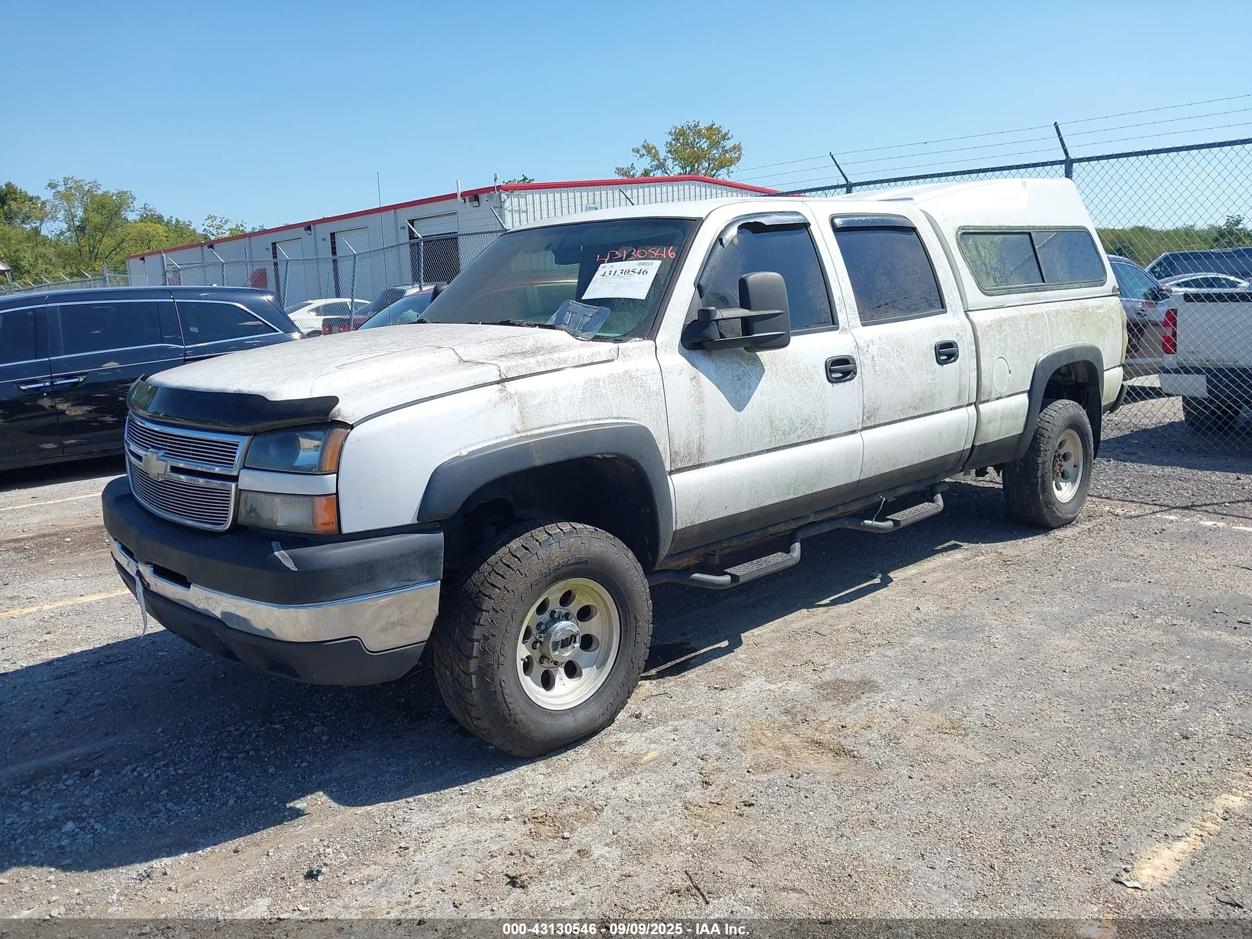 2006 Chevrolet Silverado 2500hd Work Truck White vin: 1GCHK23DX6F239956
