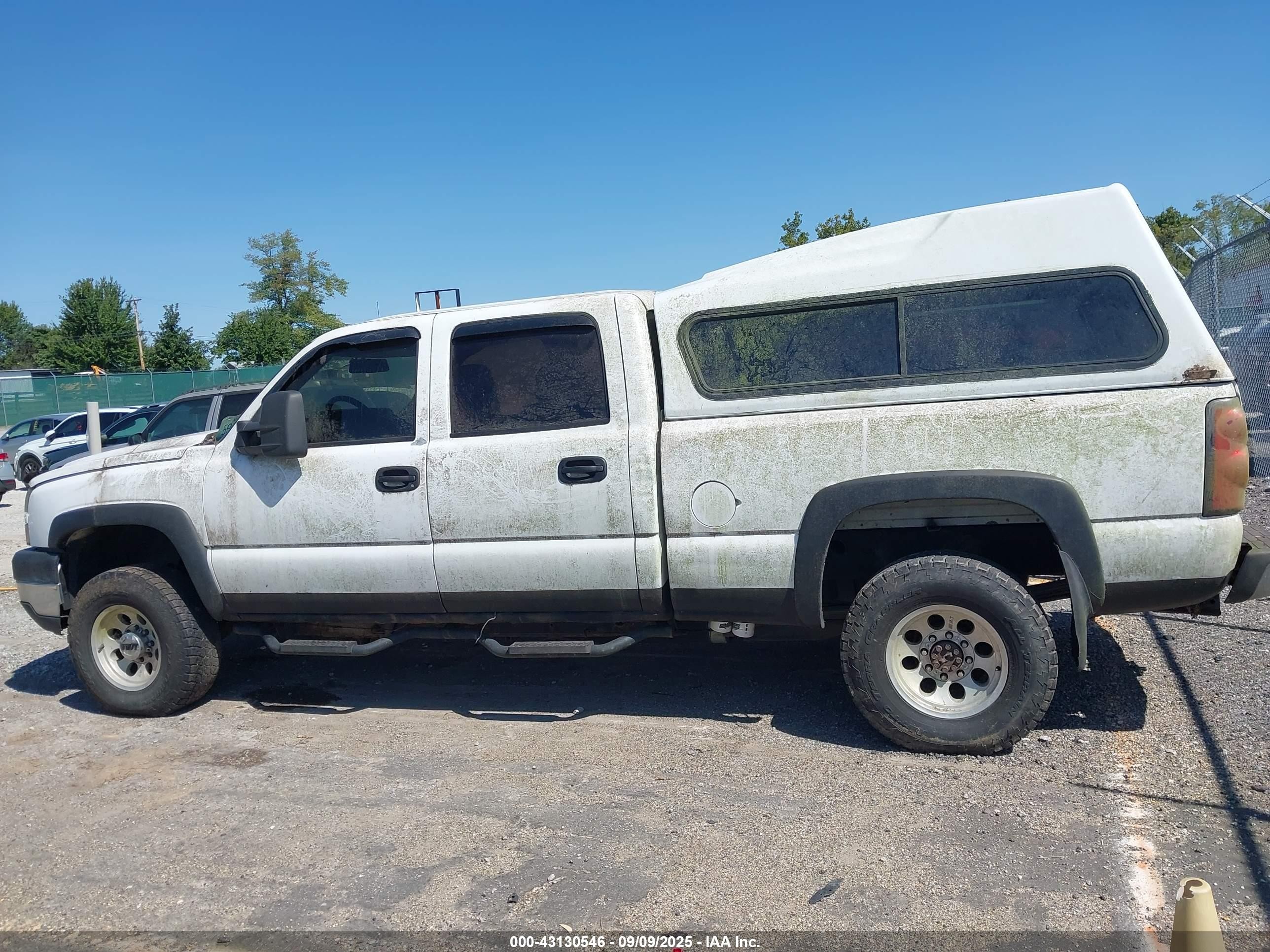 2006 Chevrolet Silverado 2500hd Work Truck White vin: 1GCHK23DX6F239956