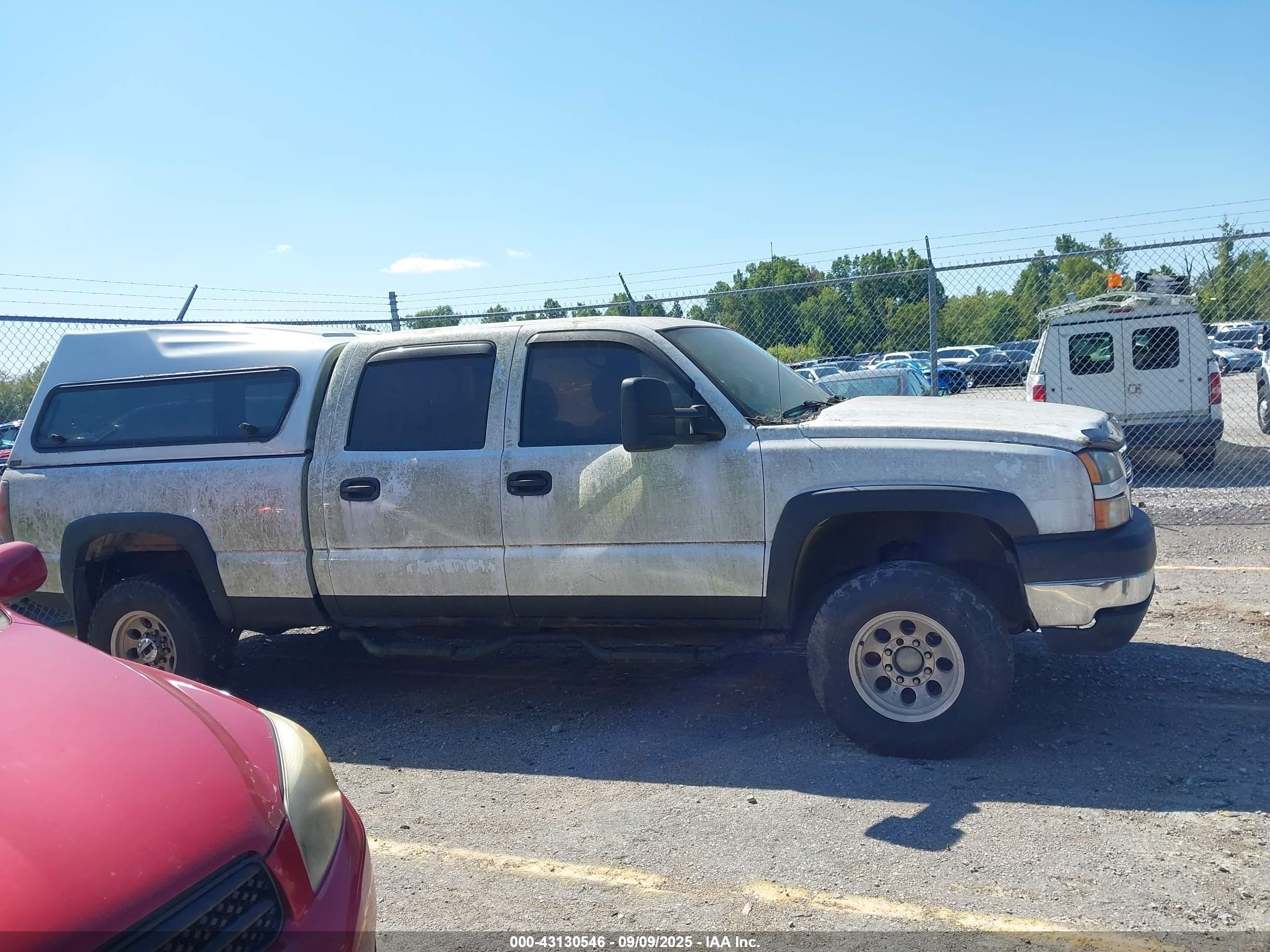 2006 Chevrolet Silverado 2500hd Work Truck White vin: 1GCHK23DX6F239956