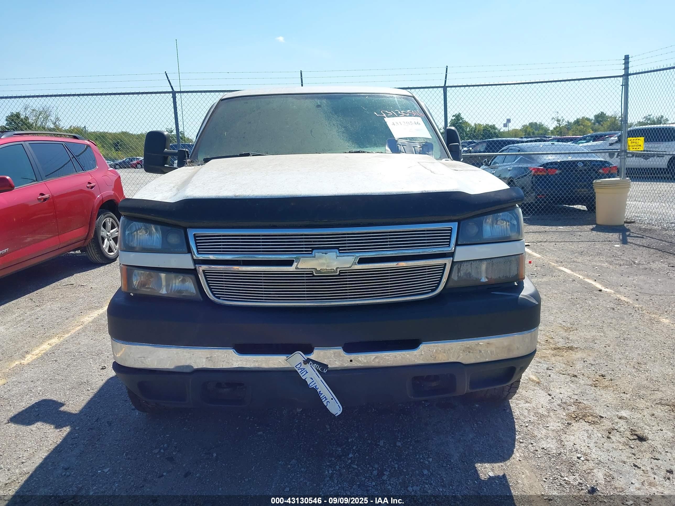 2006 Chevrolet Silverado 2500hd Work Truck White vin: 1GCHK23DX6F239956