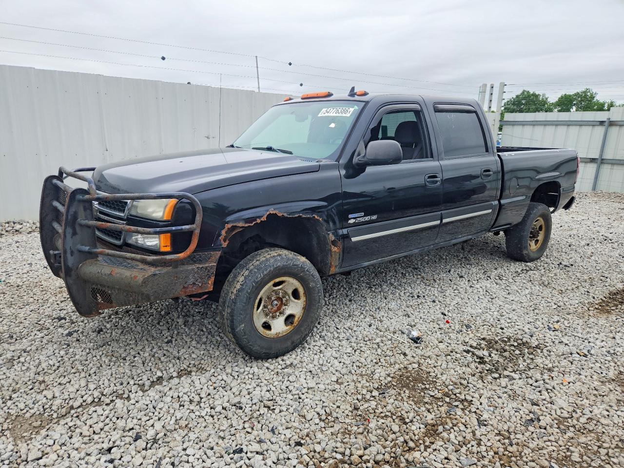 2007 Chevrolet Silverado K2500 Heavy Duty Black vin: 1GCHK23DX7F133346