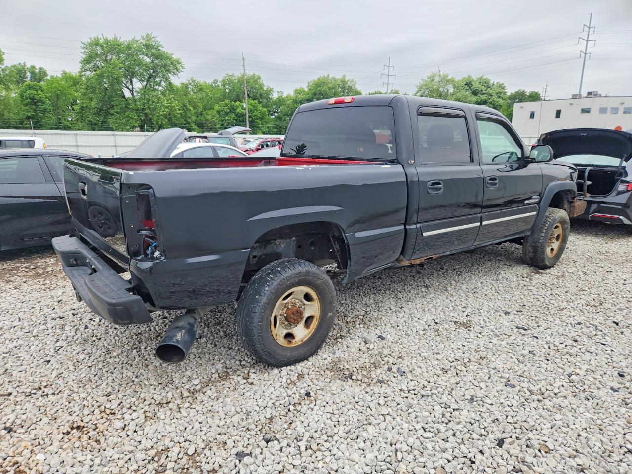 2007 Chevrolet Silverado K2500 Heavy Duty Black vin: 1GCHK23DX7F133346